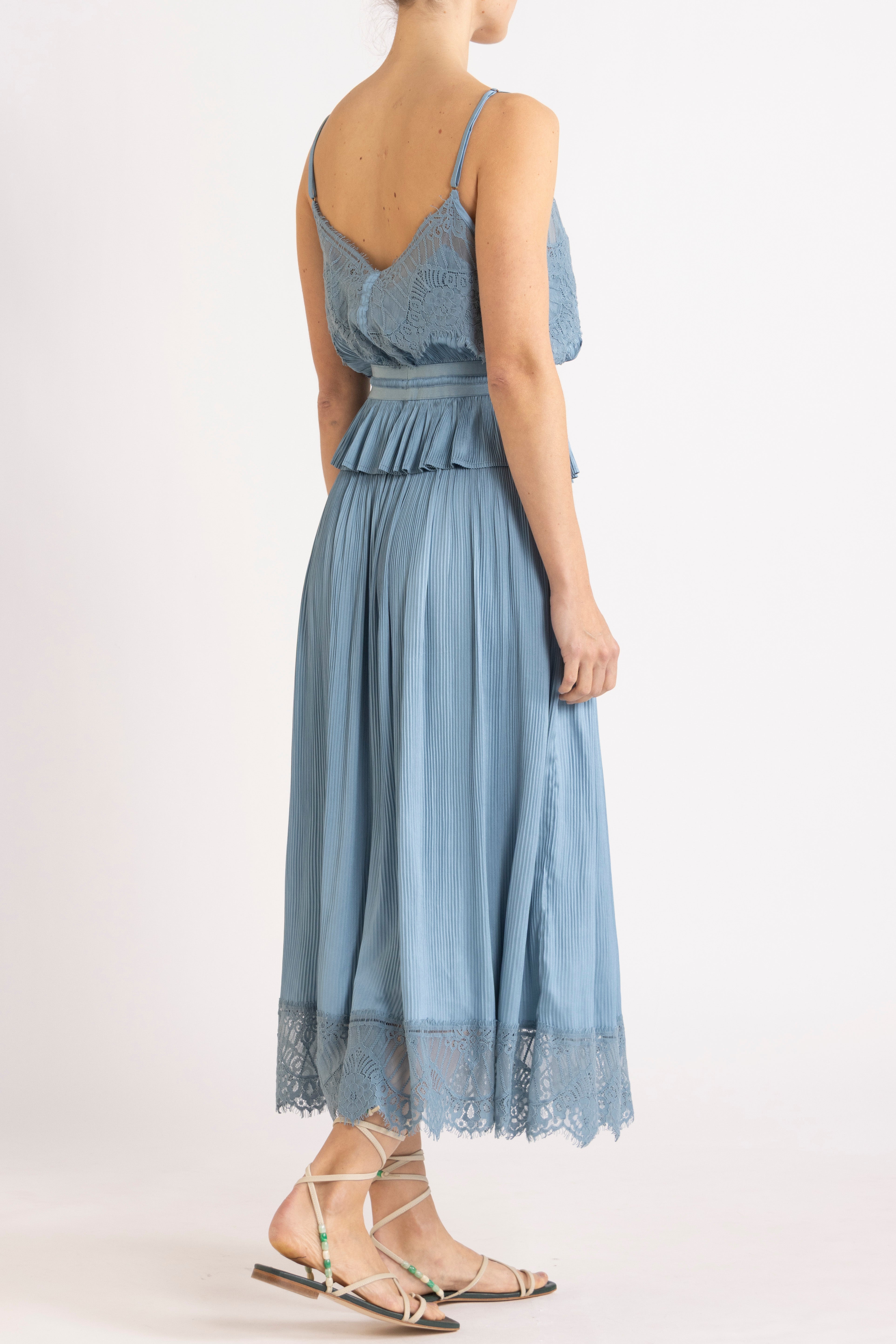 Valerie Lace Pleat Skirt