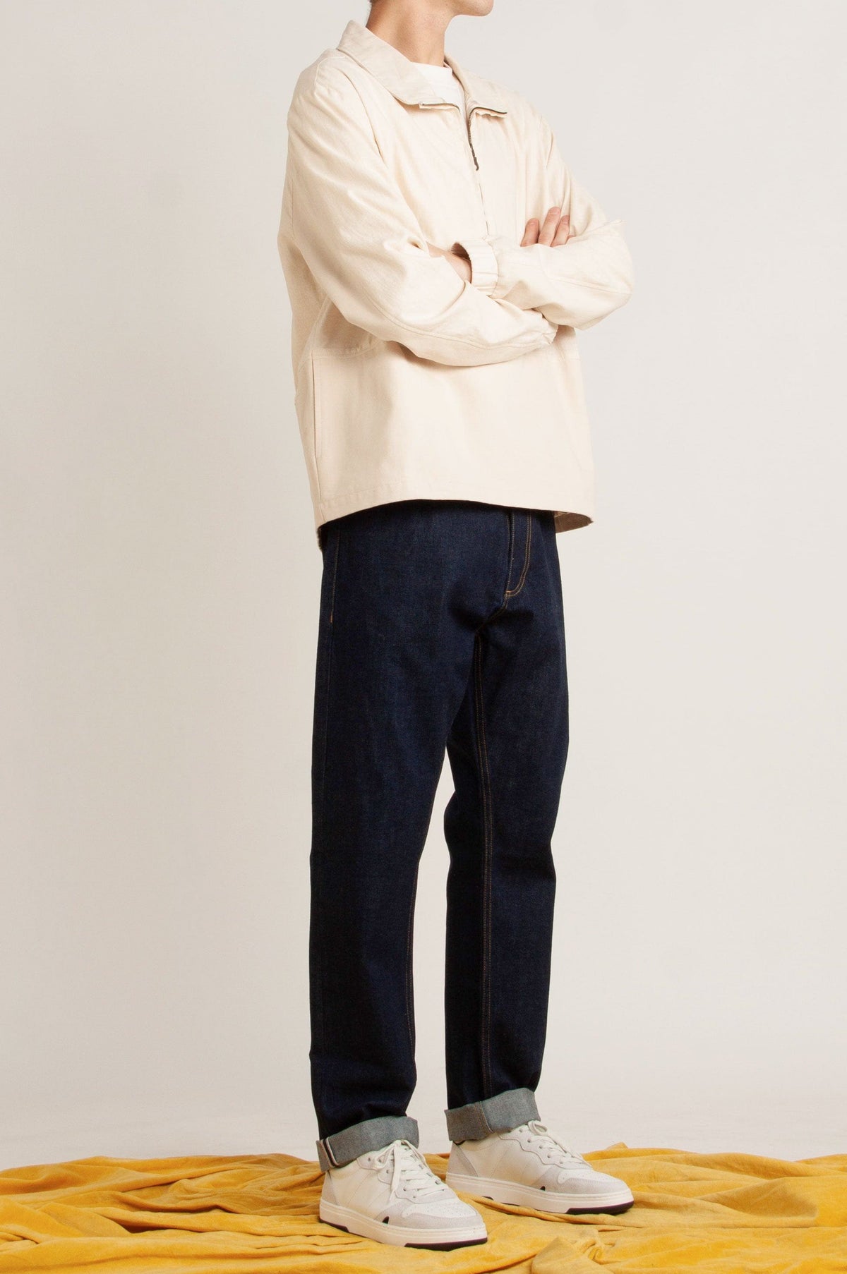 Essex Half Zip Linen Jacket