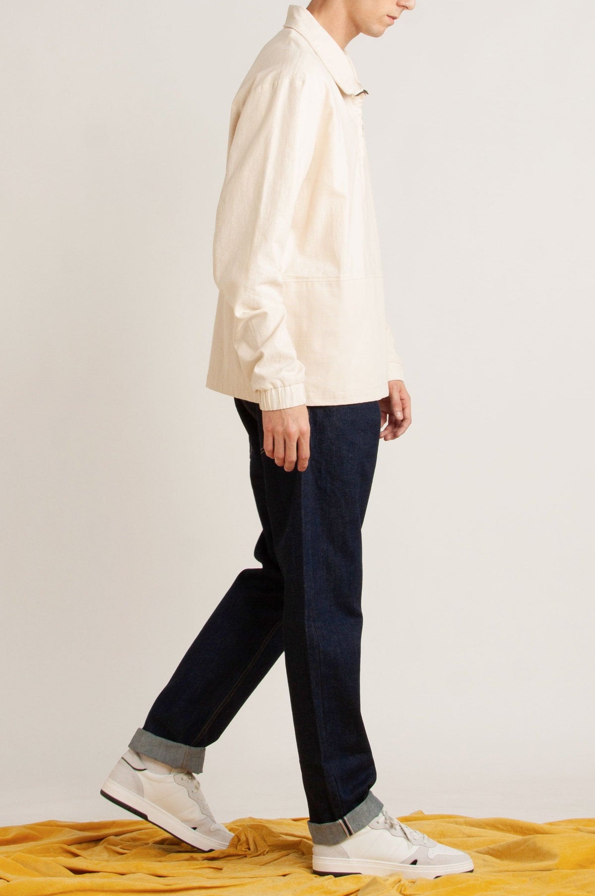 Essex Half Zip Linen Jacket