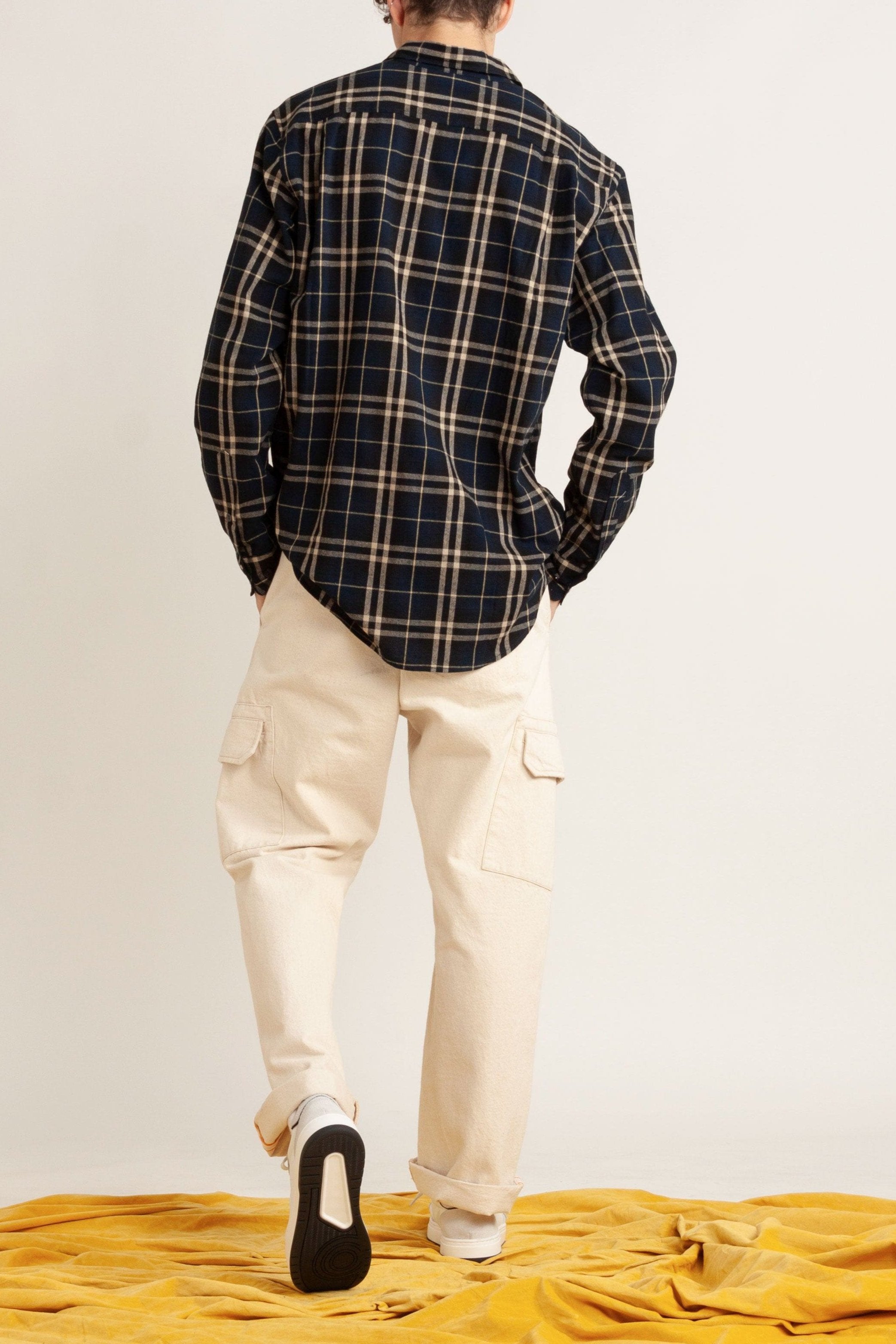 Anchor Navy Check Cotton Shirt