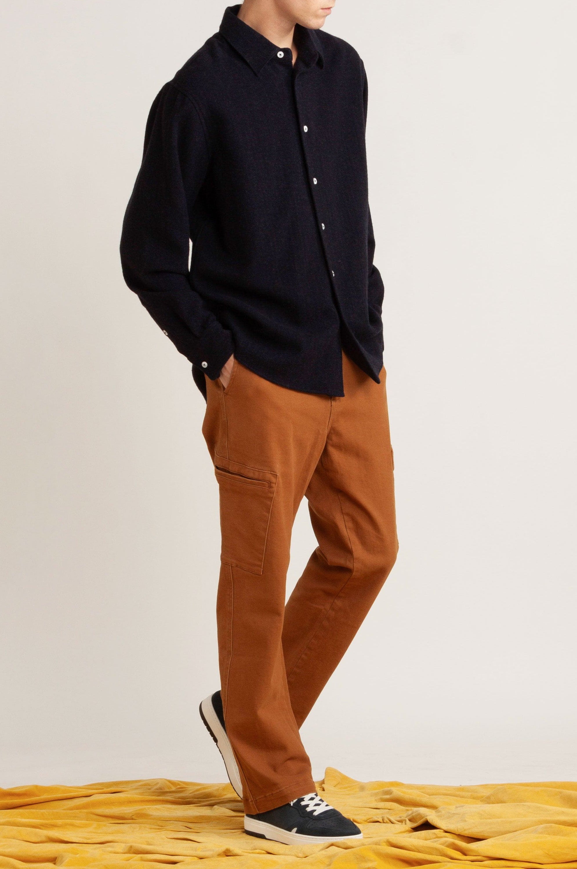 Glaston Wide-leg Cotton Pant