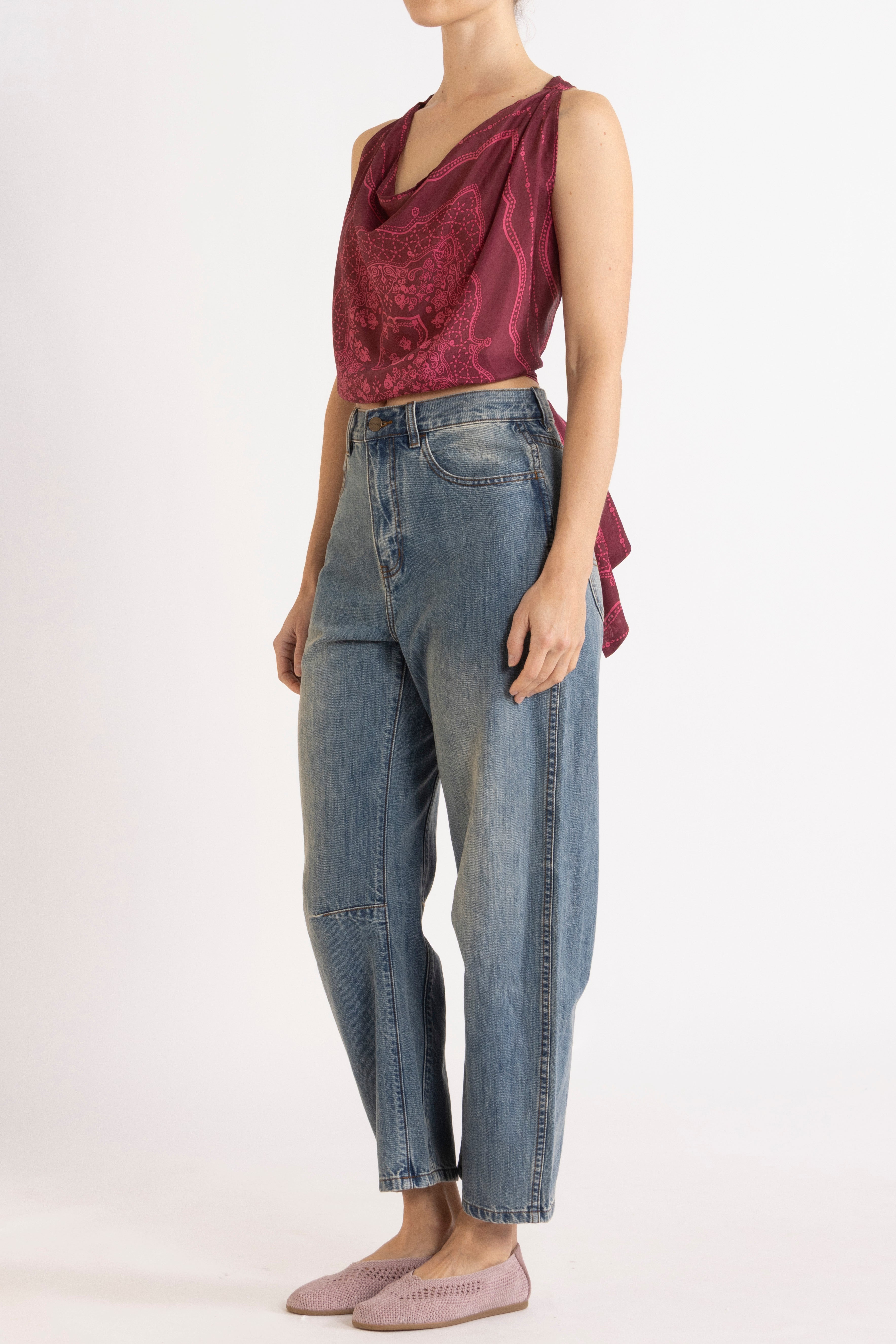Gia Bow Leg Denim Jean