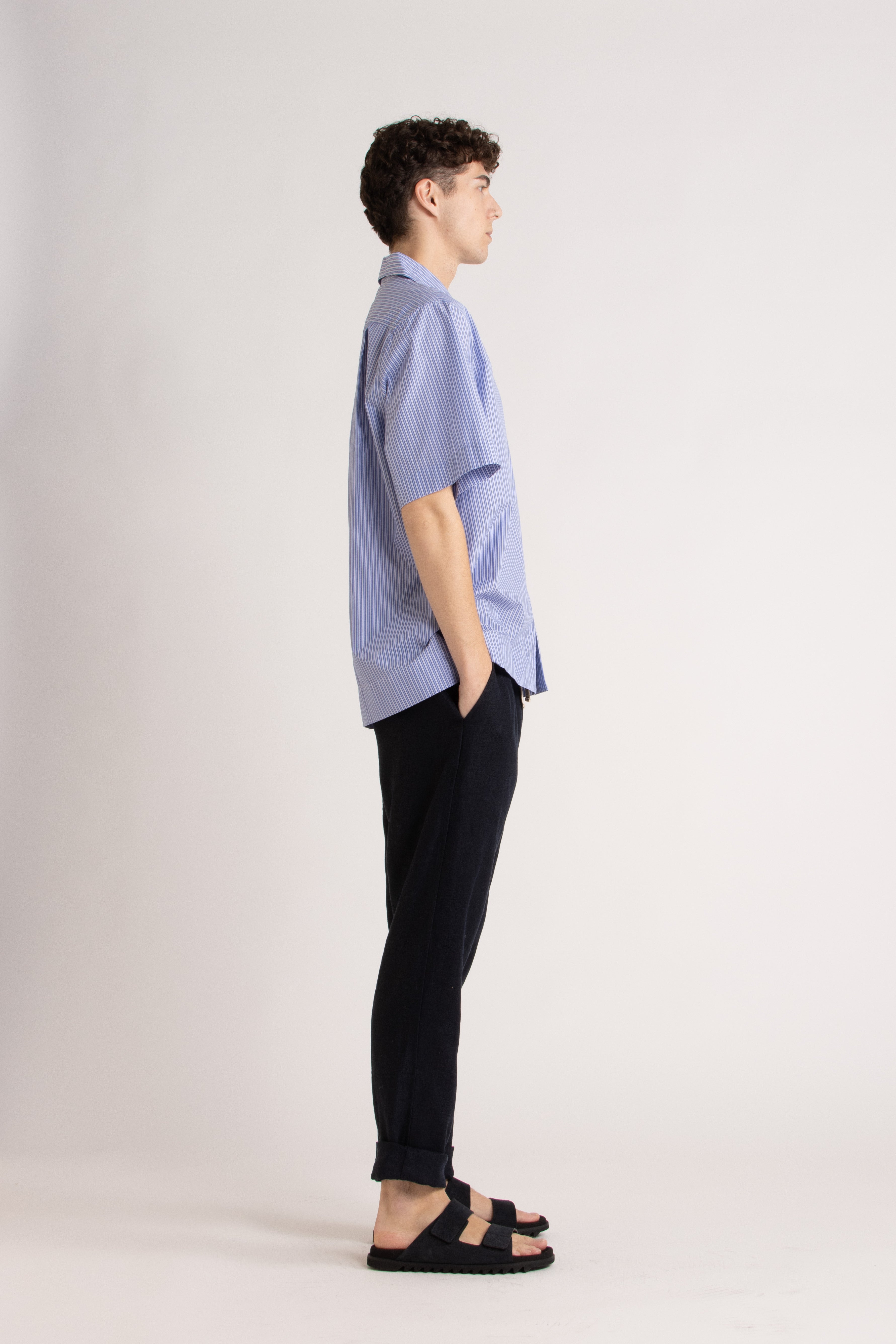 Elijah Straight Leg Linen Pant