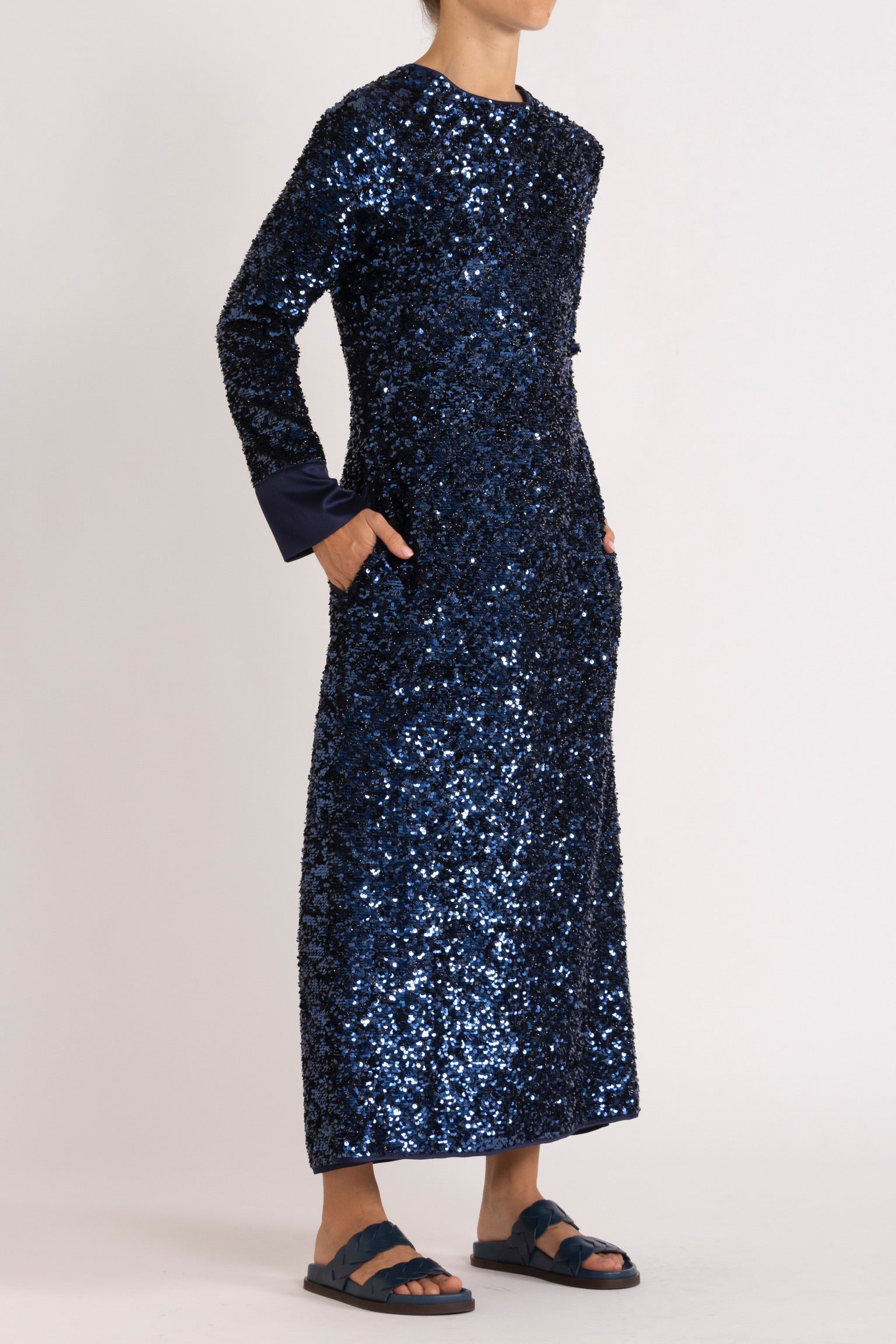 Meg Sequin Long Sleeve Dress