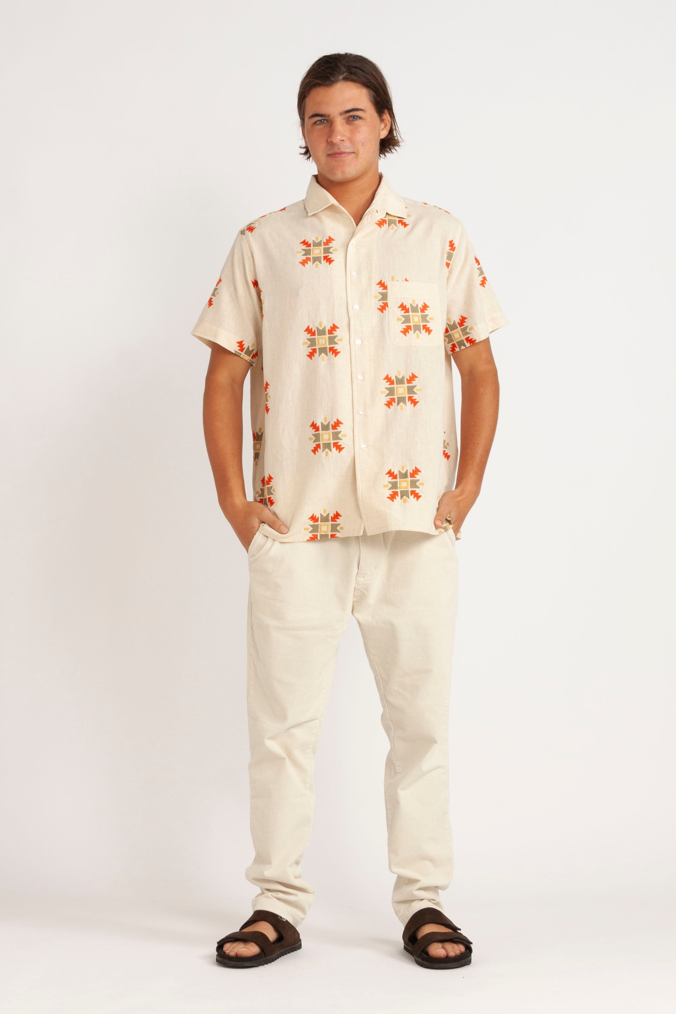 Richie Embroidered Short Sleeve Shirt