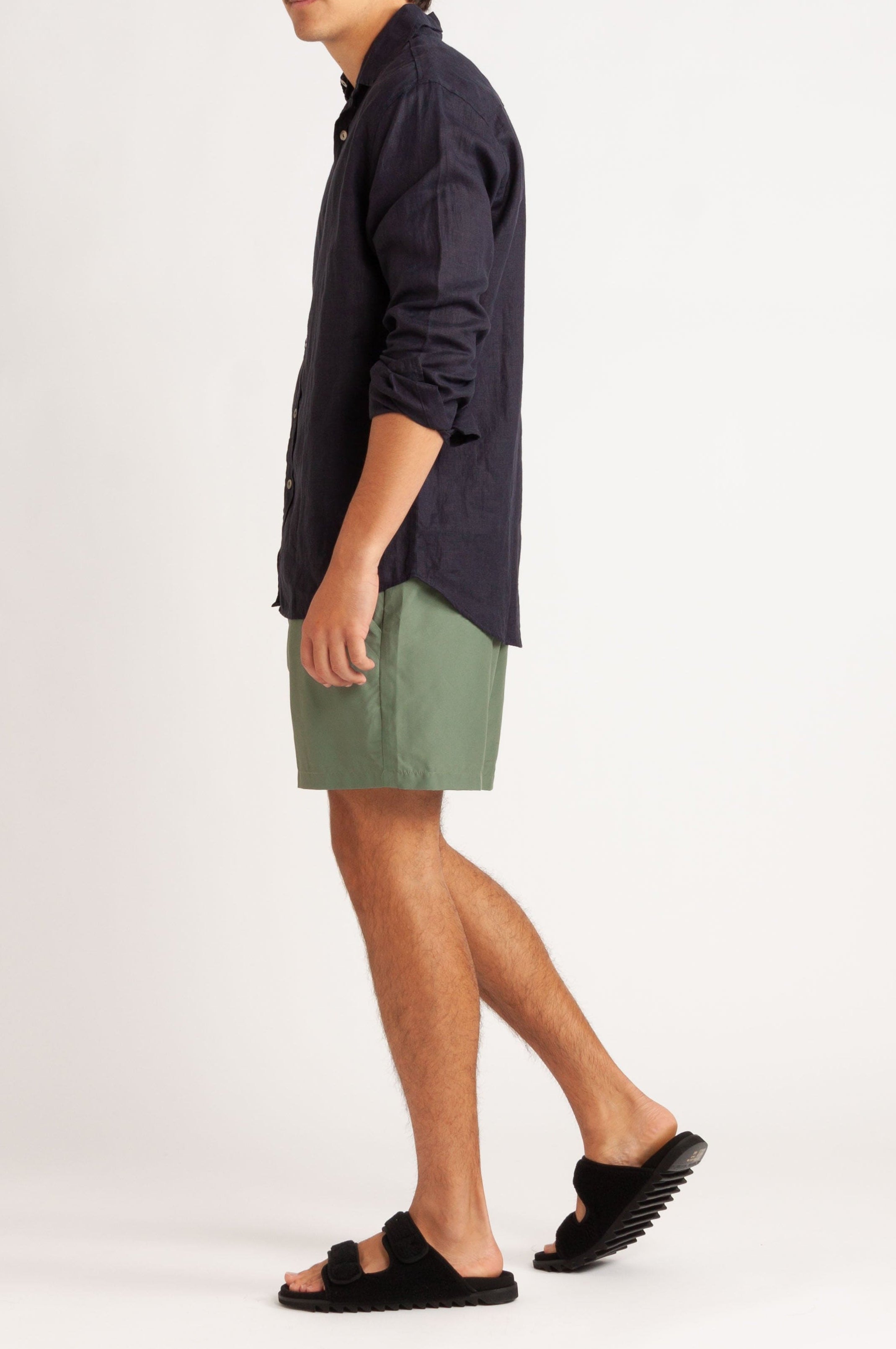 Lionel Faux Shearling Slide