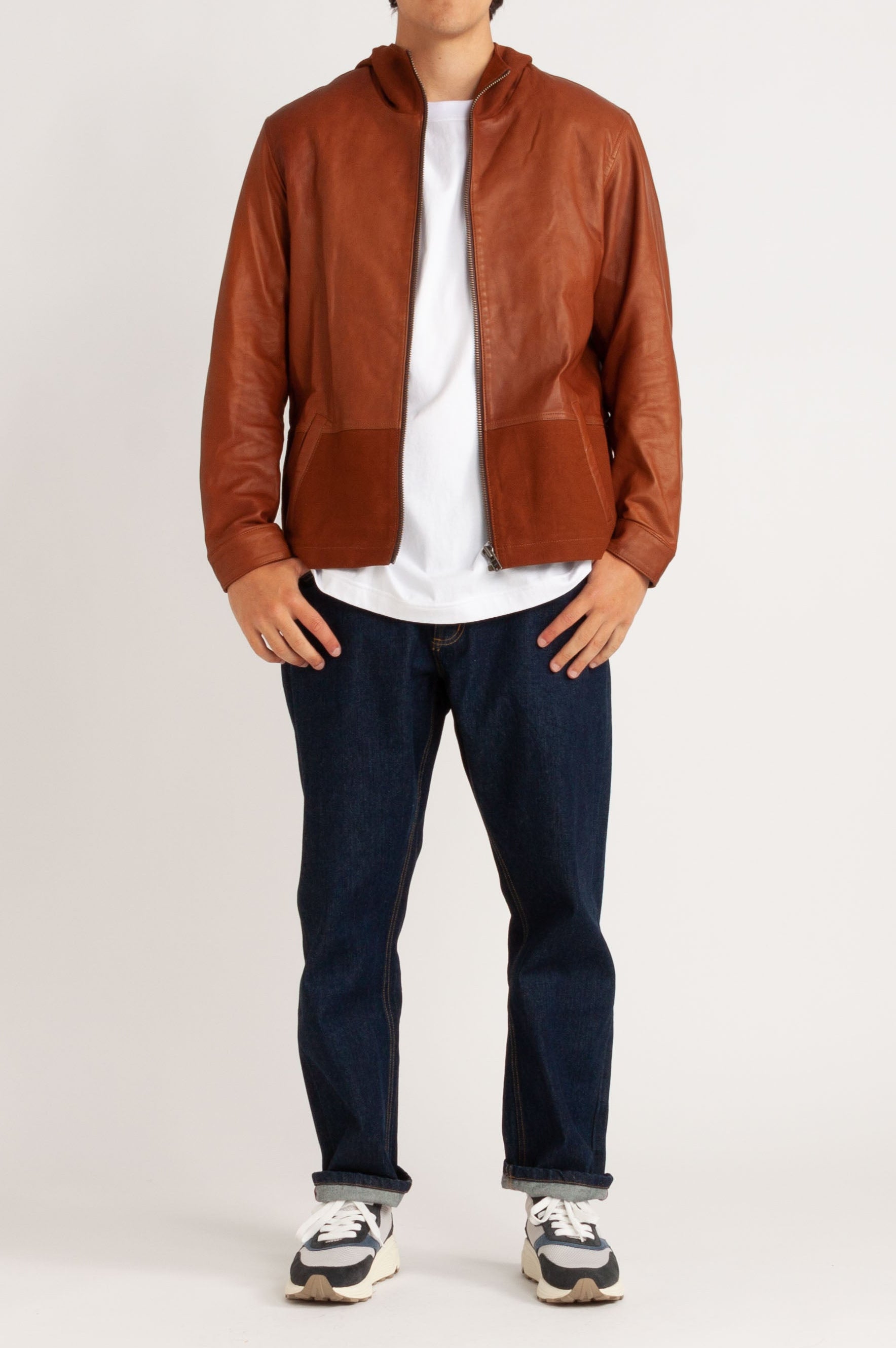 Cyrus Tan Leather Jacket