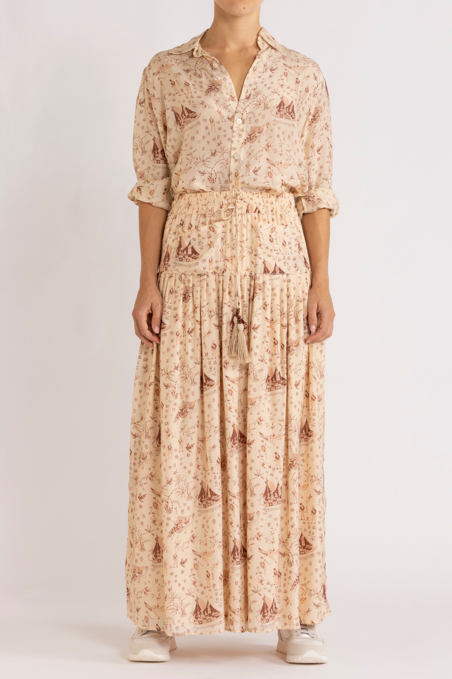 Sinclair Silk Habotai Skirt