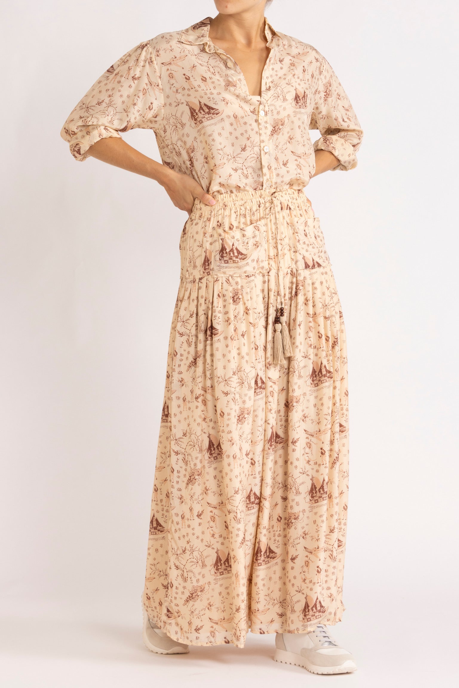 Sinclair Silk Habotai Skirt