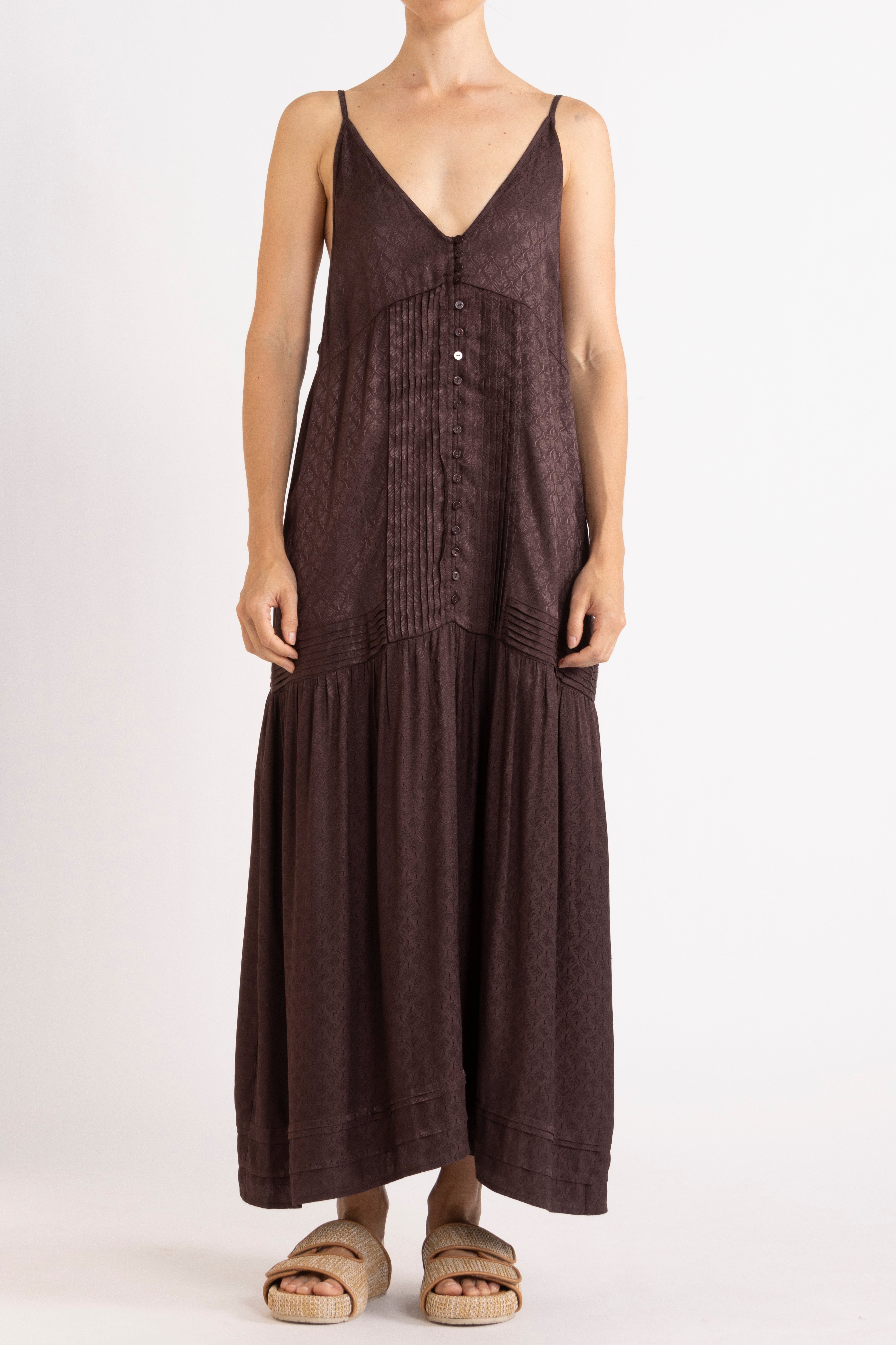 Sierra Jacquard Cami Dress