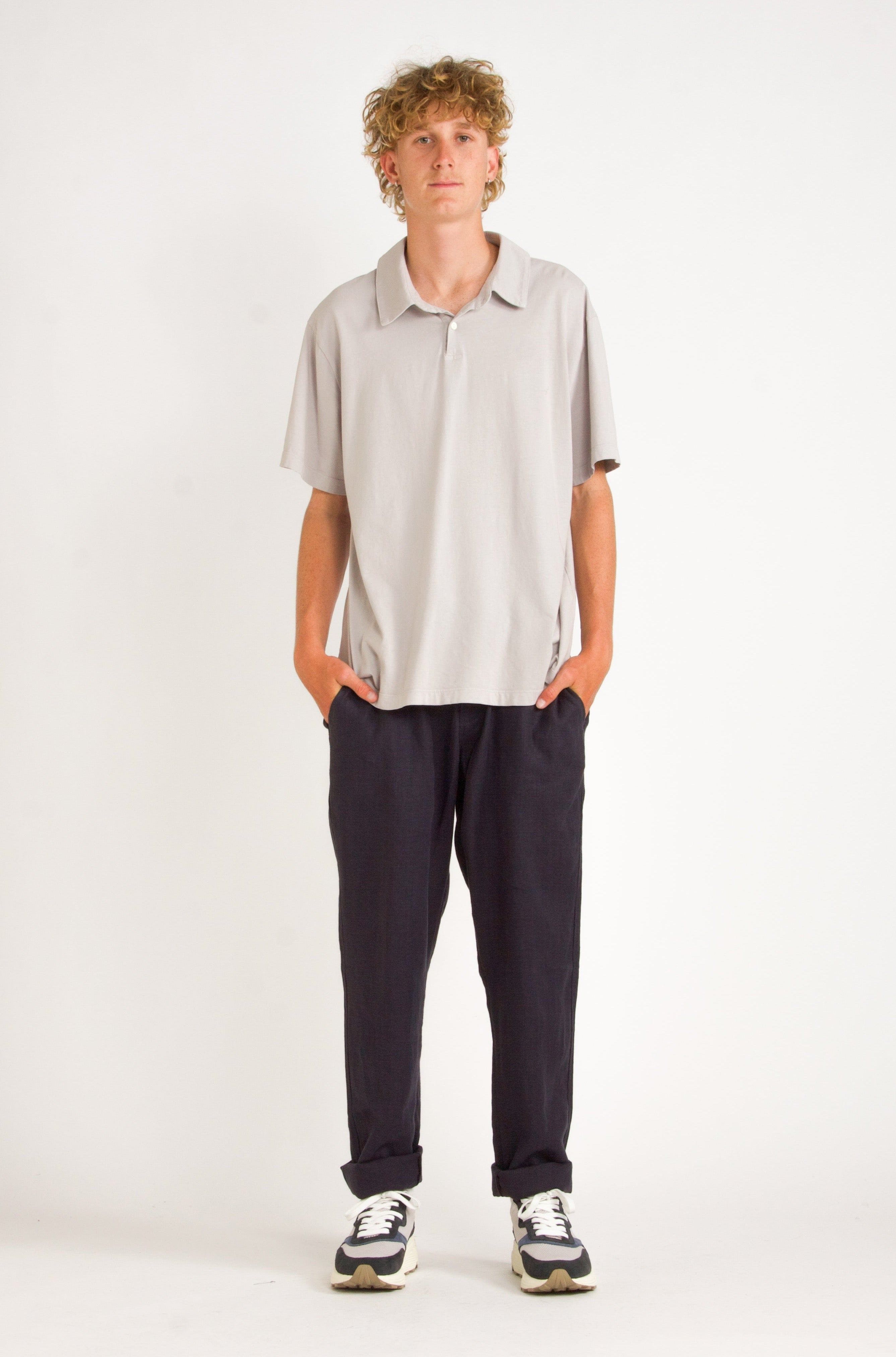 Elijah Straight Leg Linen Pant