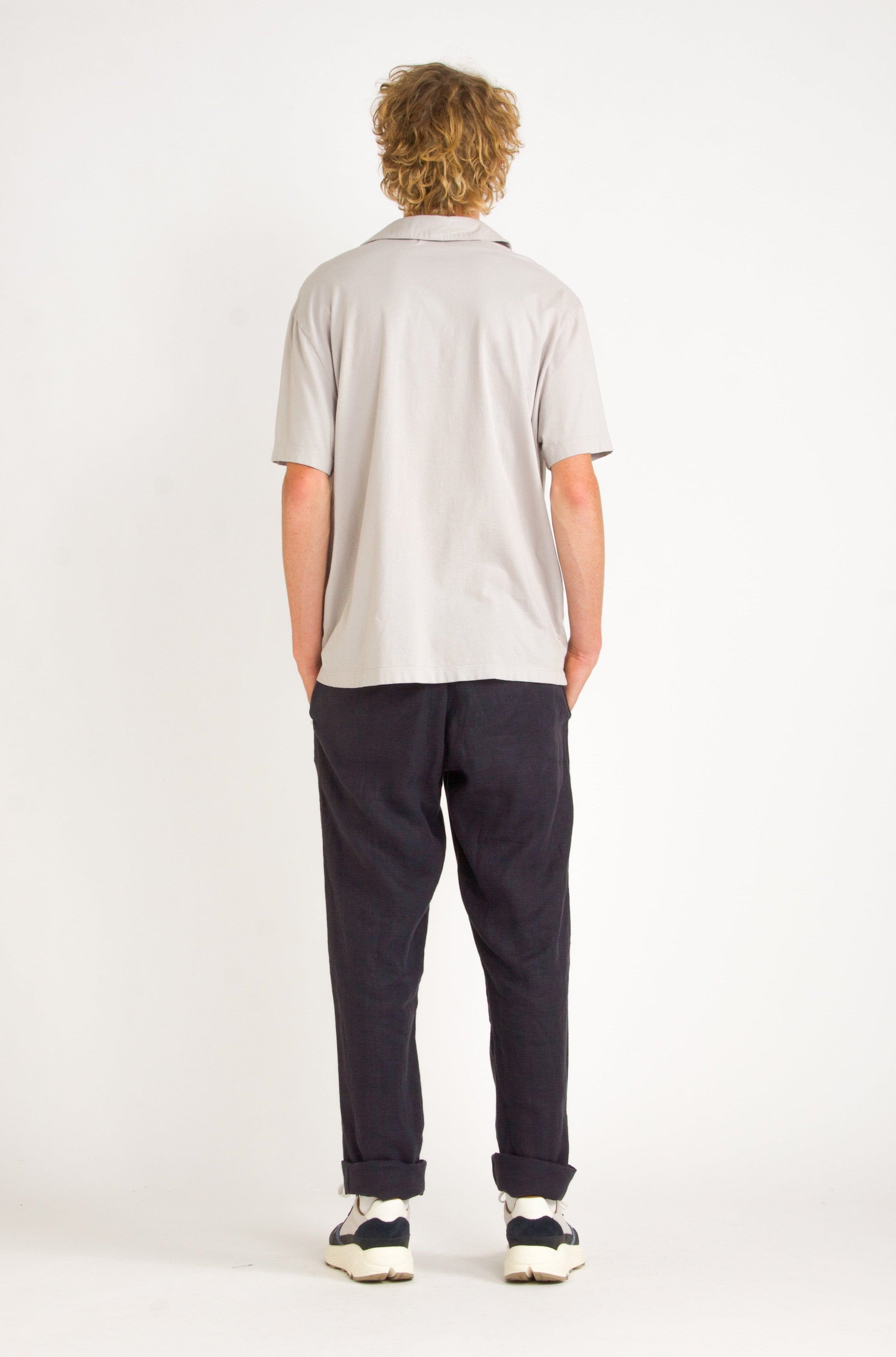 Elijah Straight Leg Linen Pant