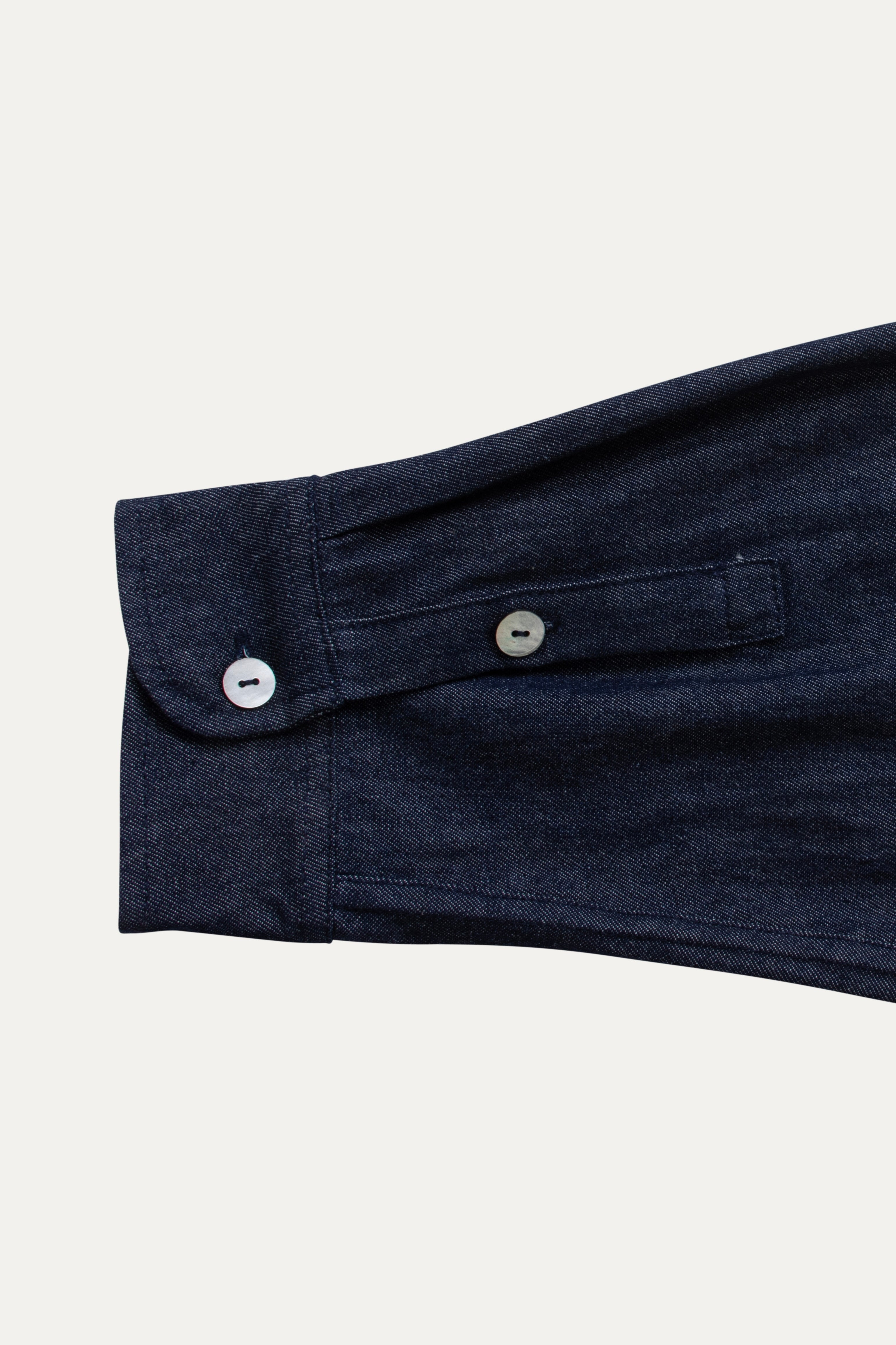 Odin Indigo Denim Long Sleeve Shirt