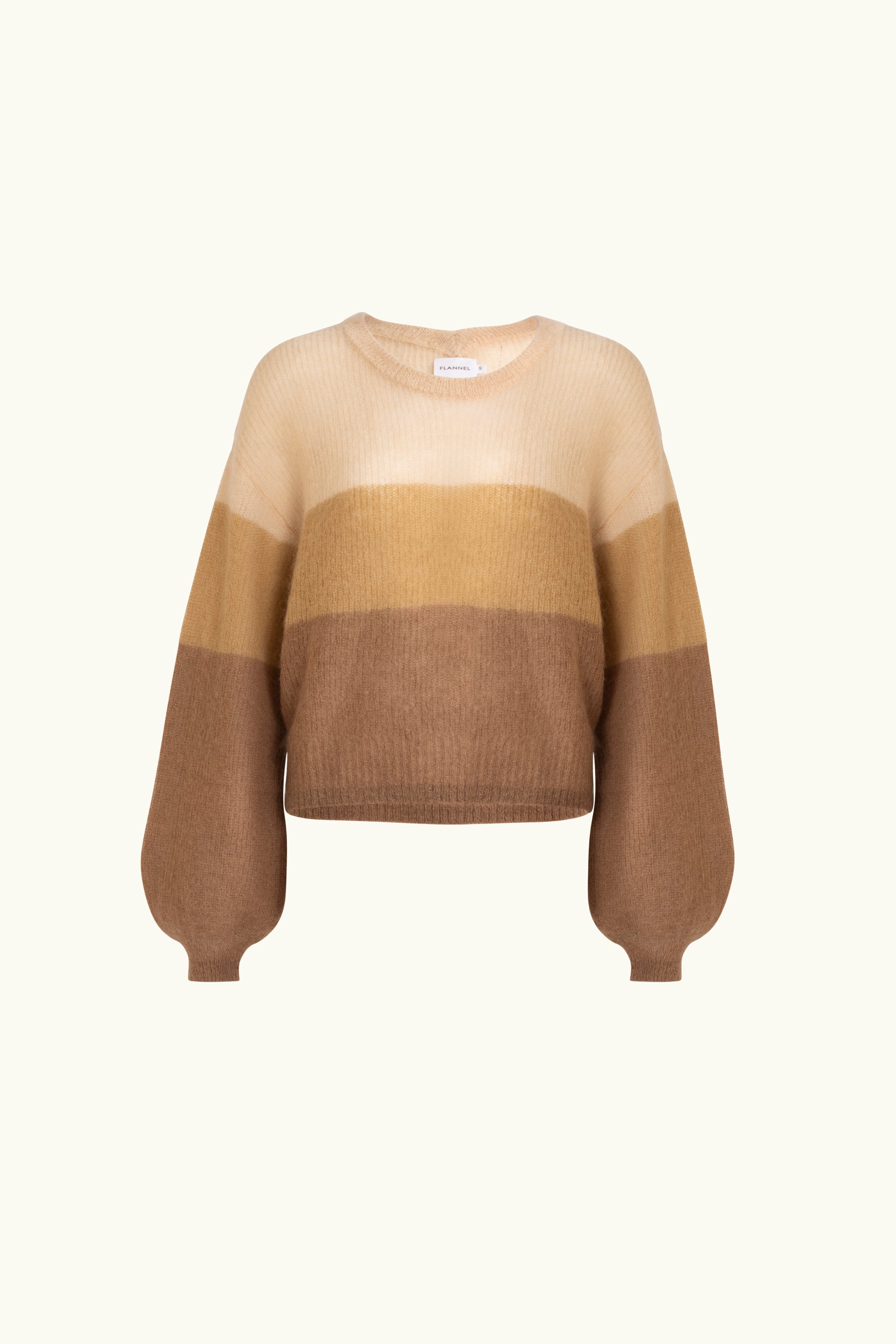 Inez Mohair-Wool Logo Knit Sweater