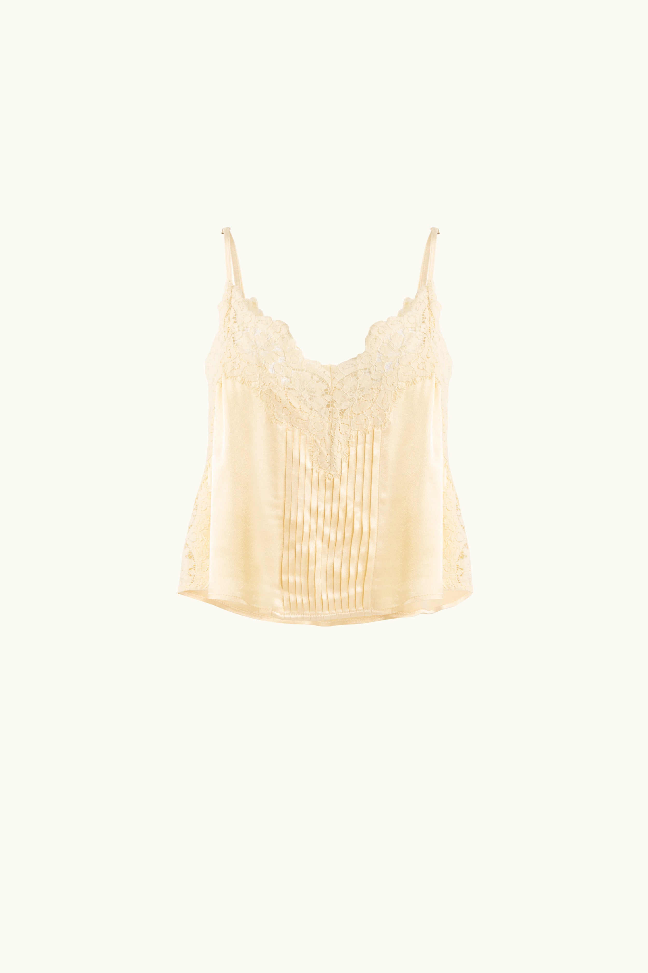 Lenny Satin Lace Cami FLANNEL Lenny Satin Lace Cami FLANNEL