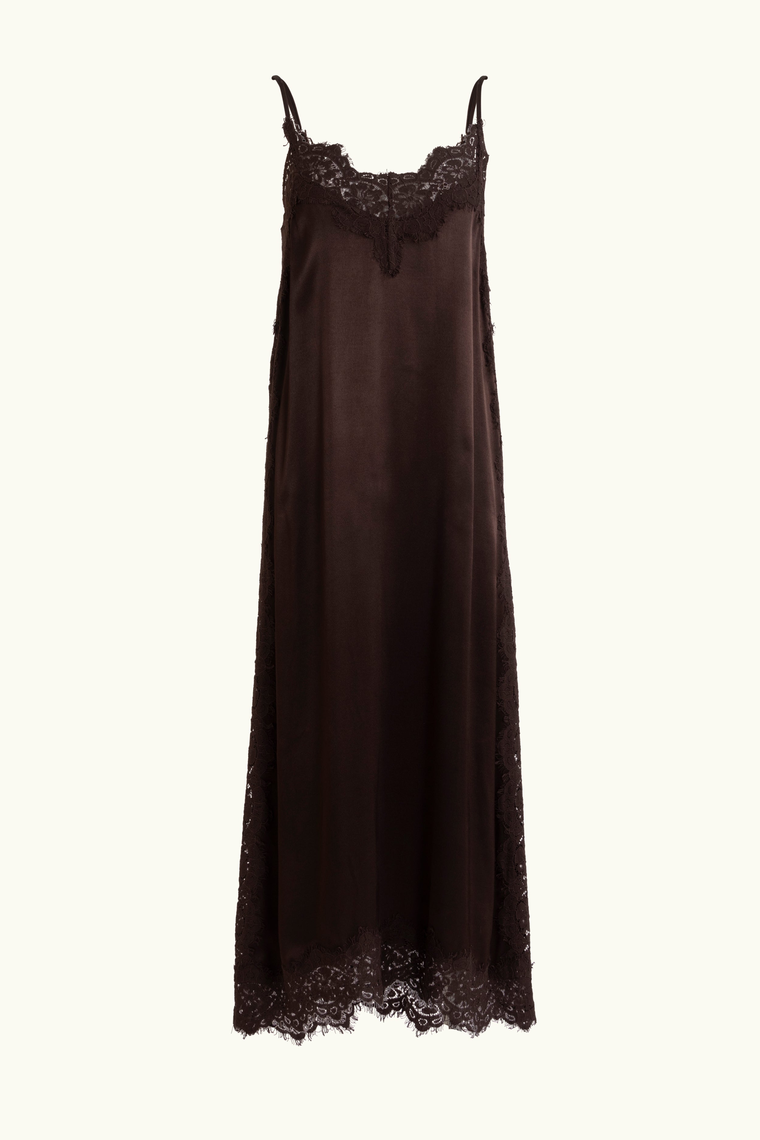 Lenny Satin Lace Slip Dress | FLANNEL