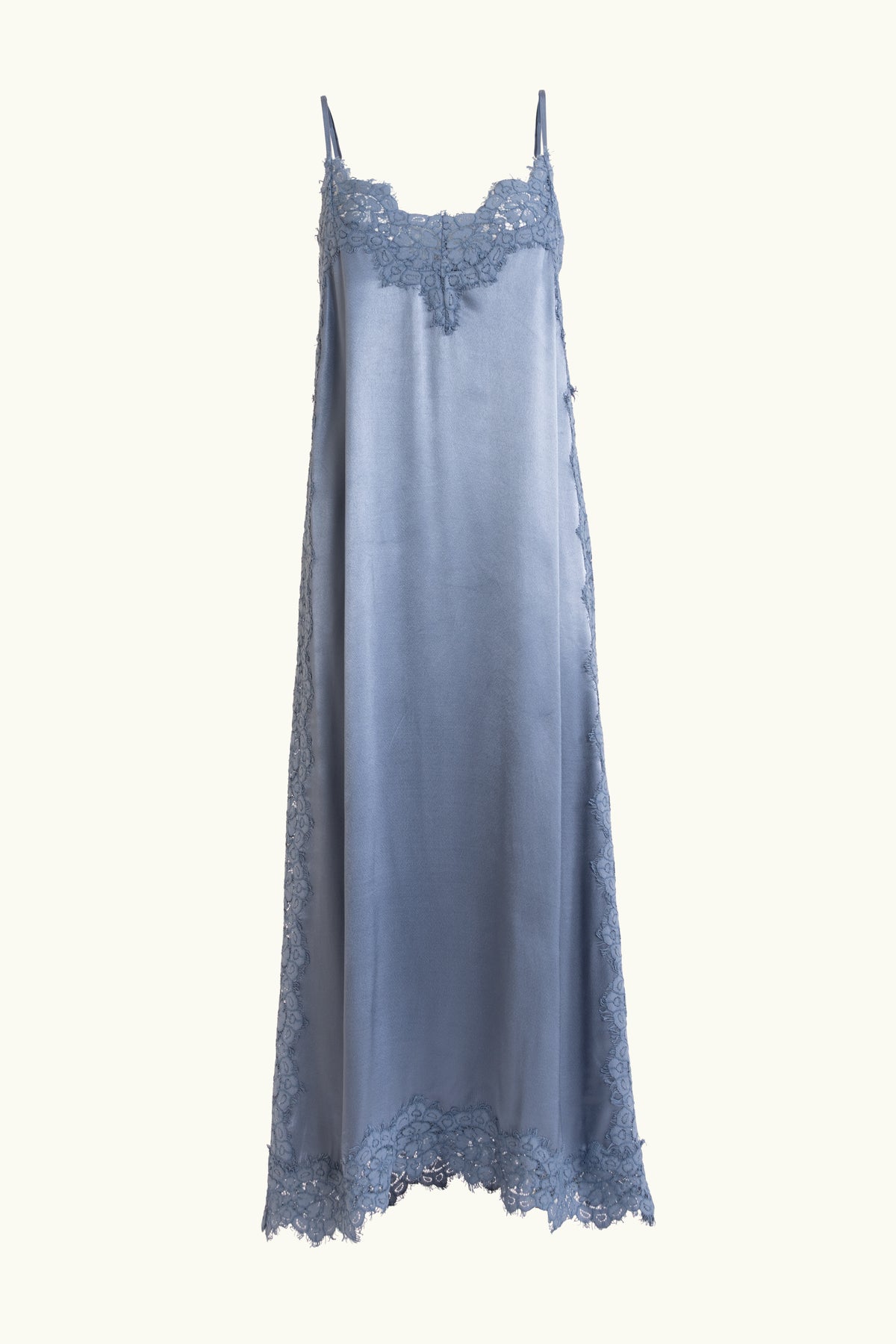 blue slip dress near me Lenny Satin Lace Cocktail