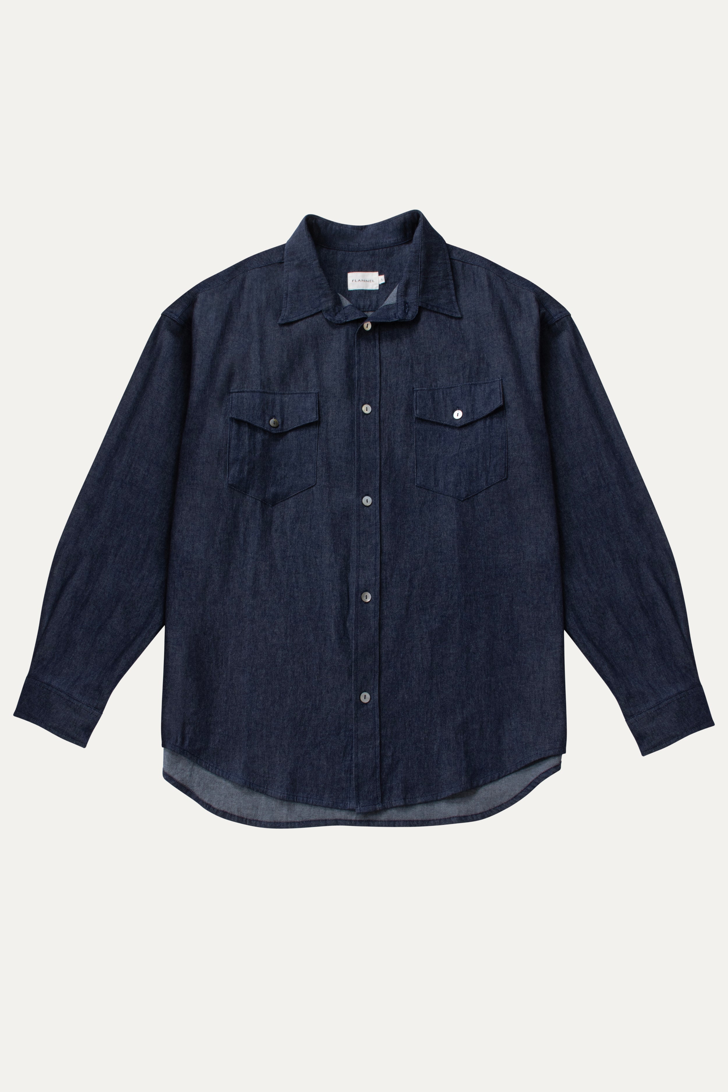 Odin Indigo Denim Long Sleeve Shirt