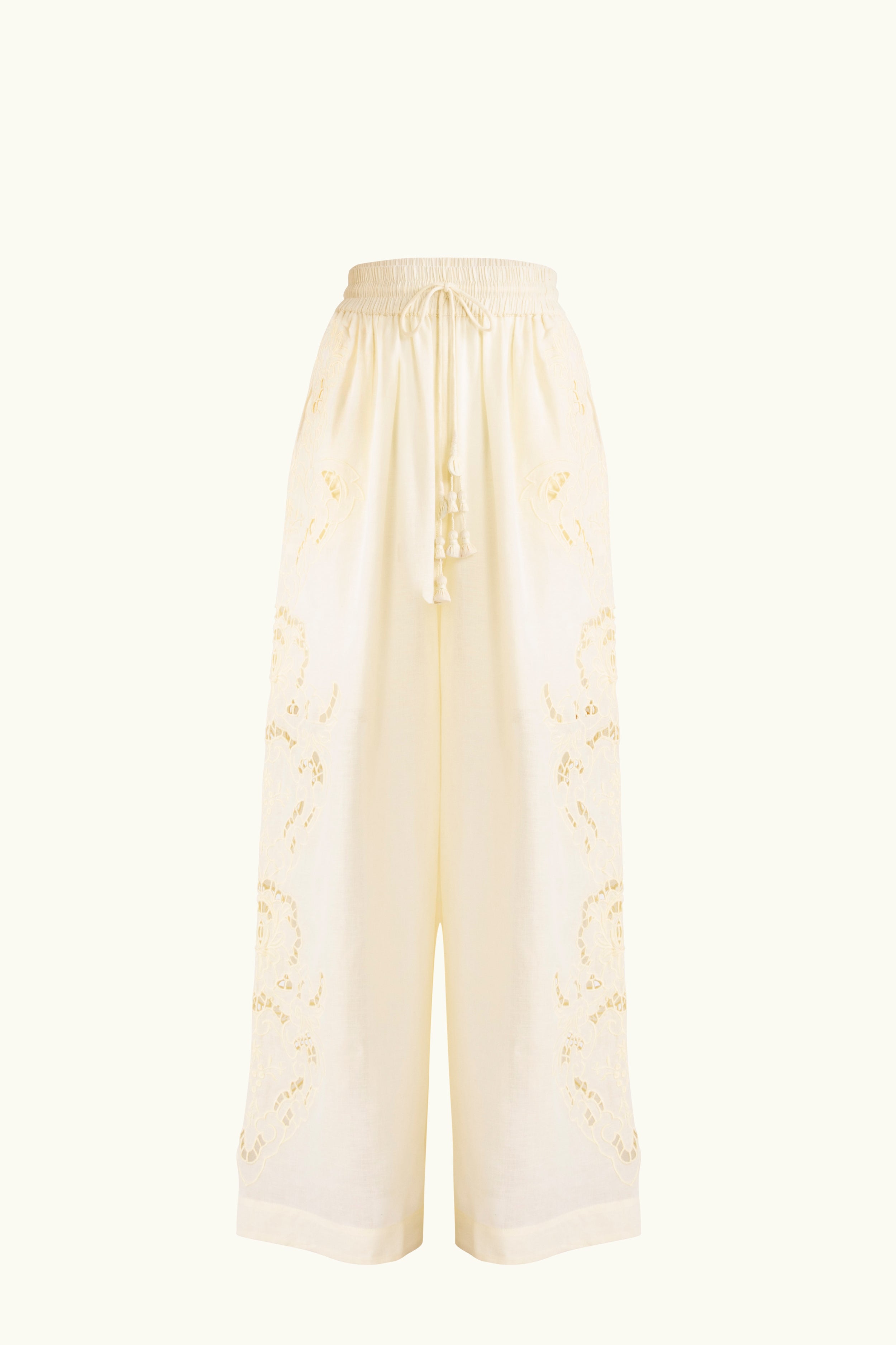 Pascal Embroidered Cutout Pant