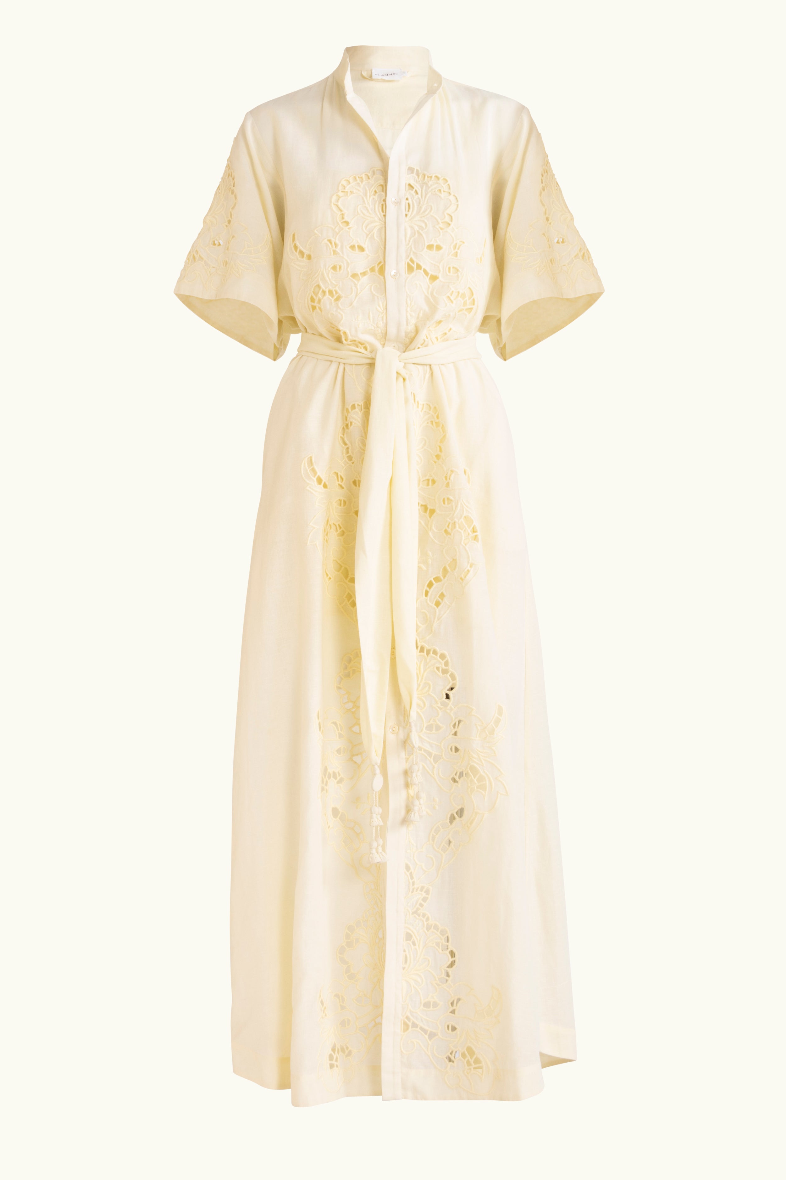 Pascal Embroidered Cutout Shirt Dress