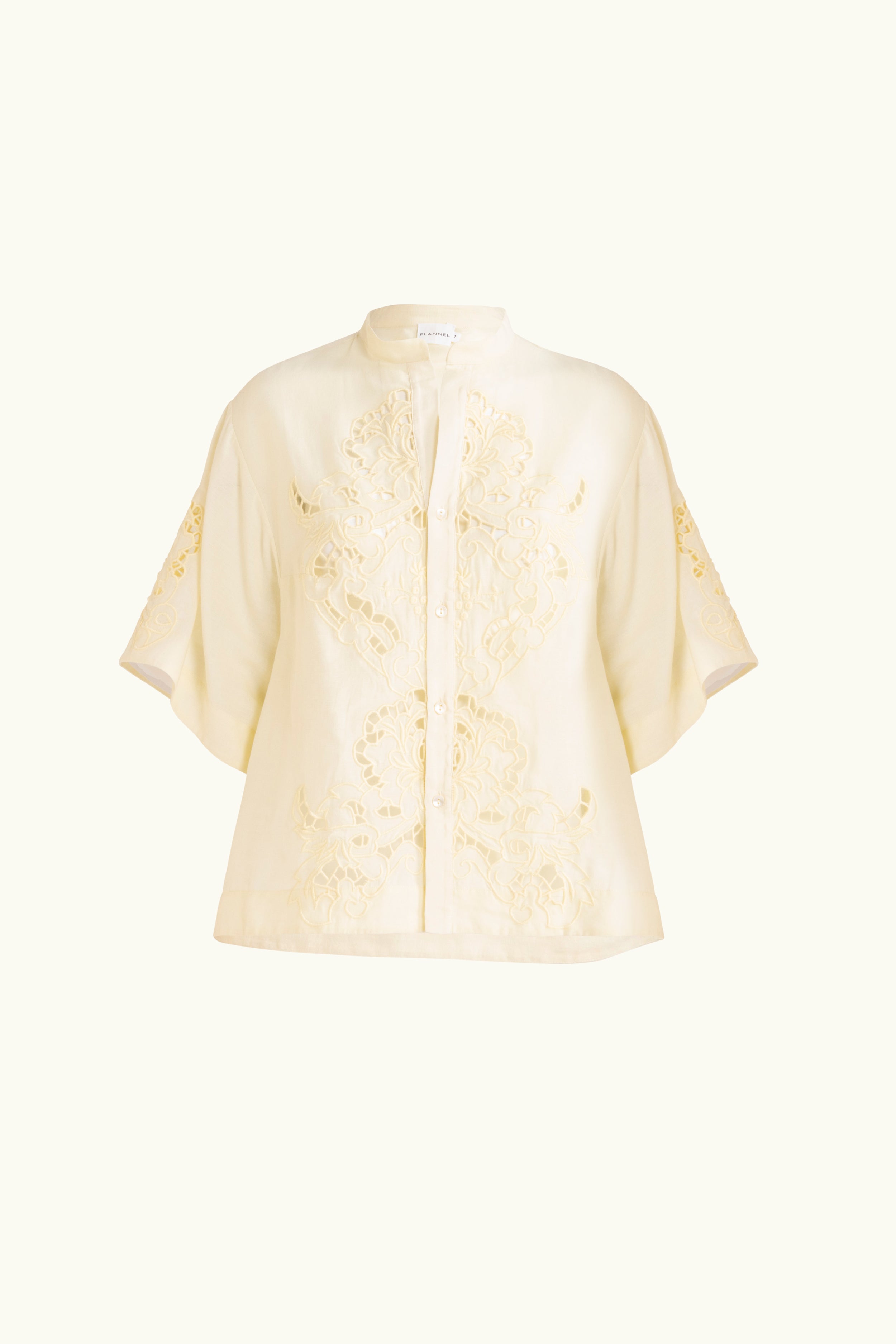 Pascal Embroidered Cutout Shirt