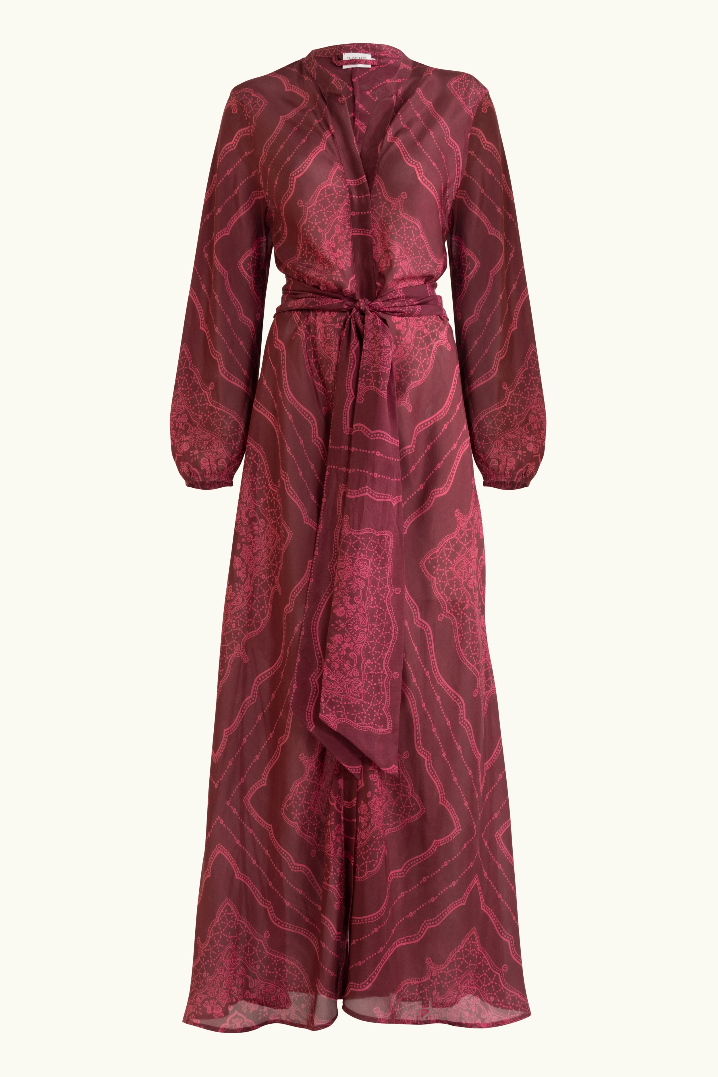 Renee Printed Silk Shirt Dress