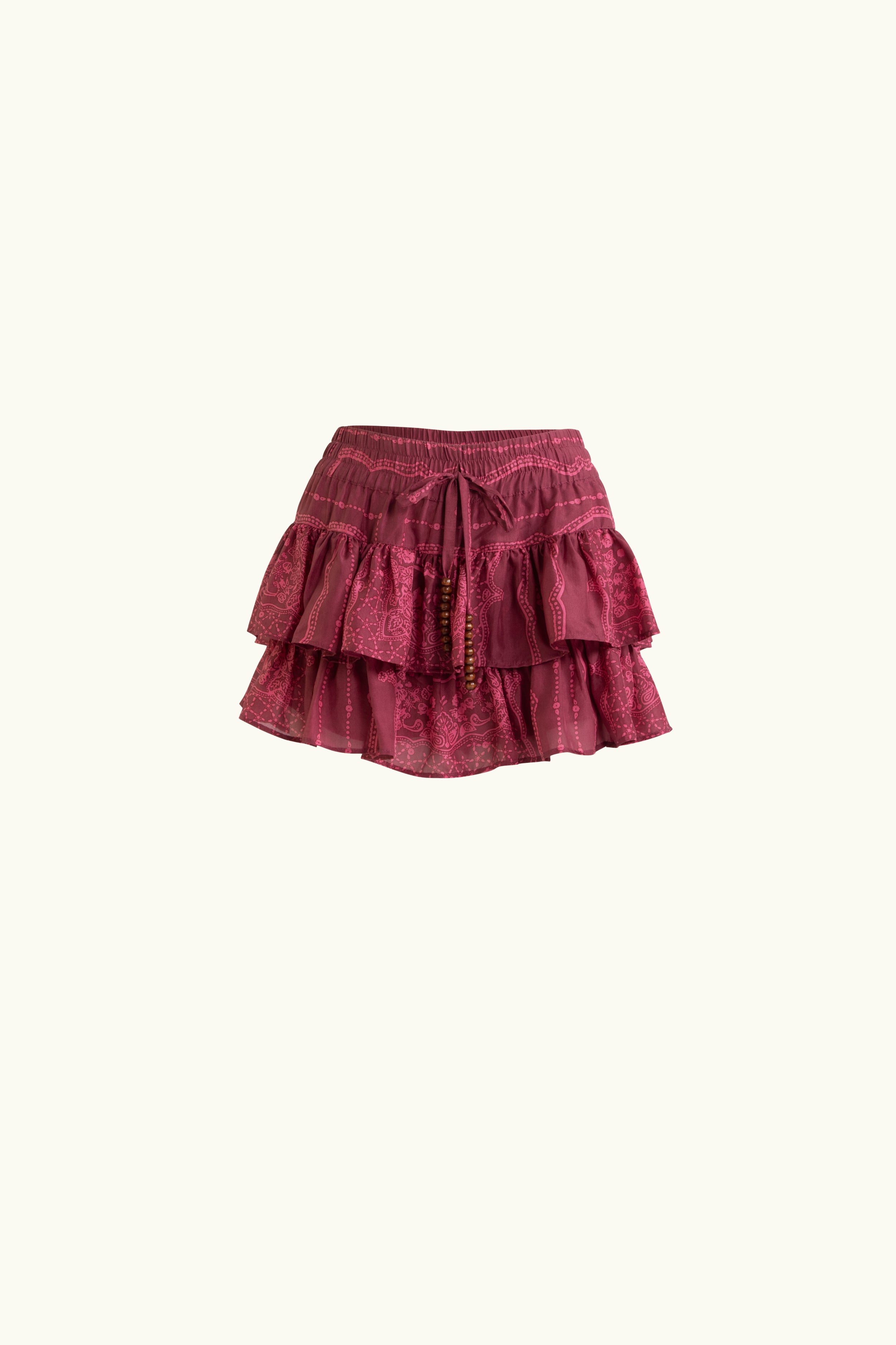 Renee Printed Silk Frill Short