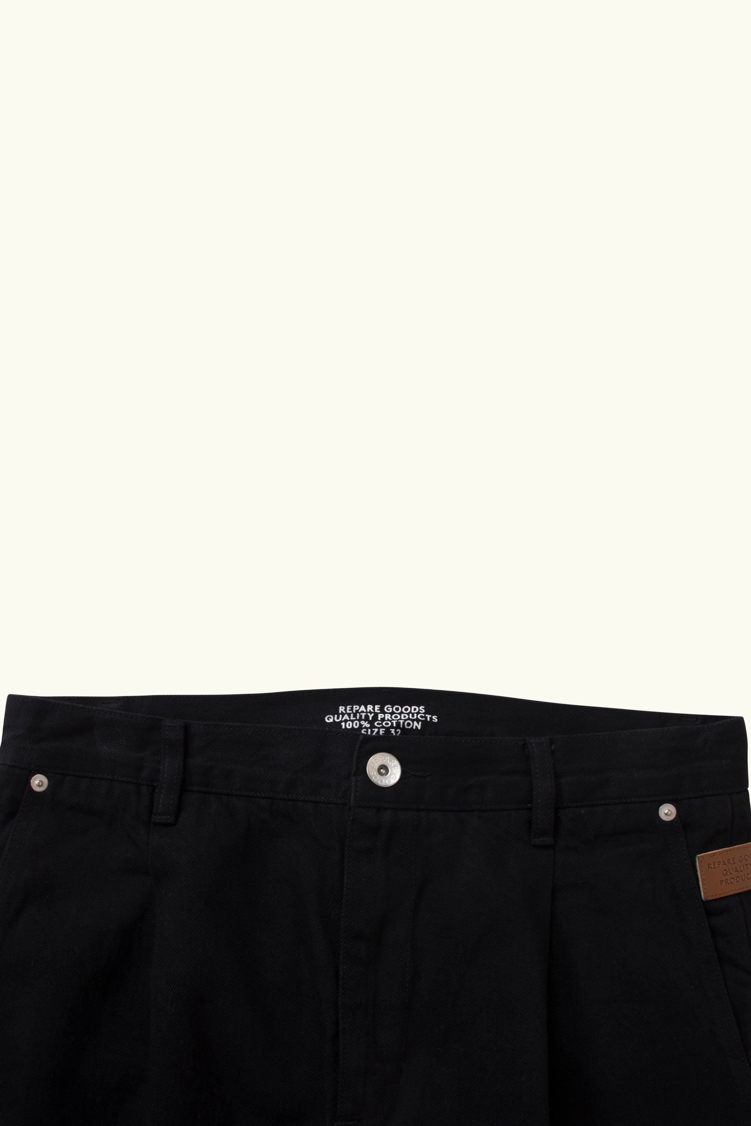 Repare Goods Denim Pleated Pant
