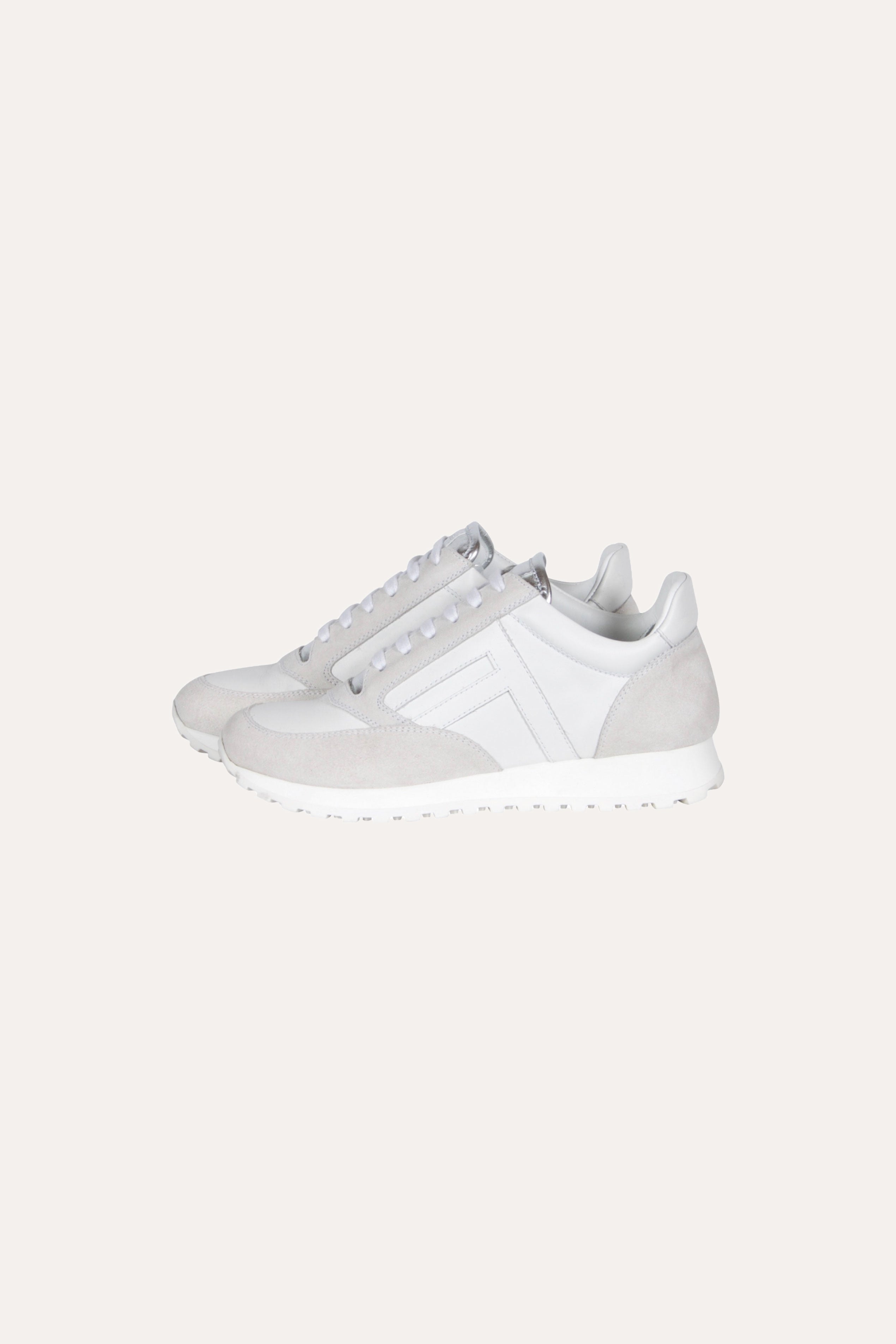 FLANNEL White Leather Sneaker