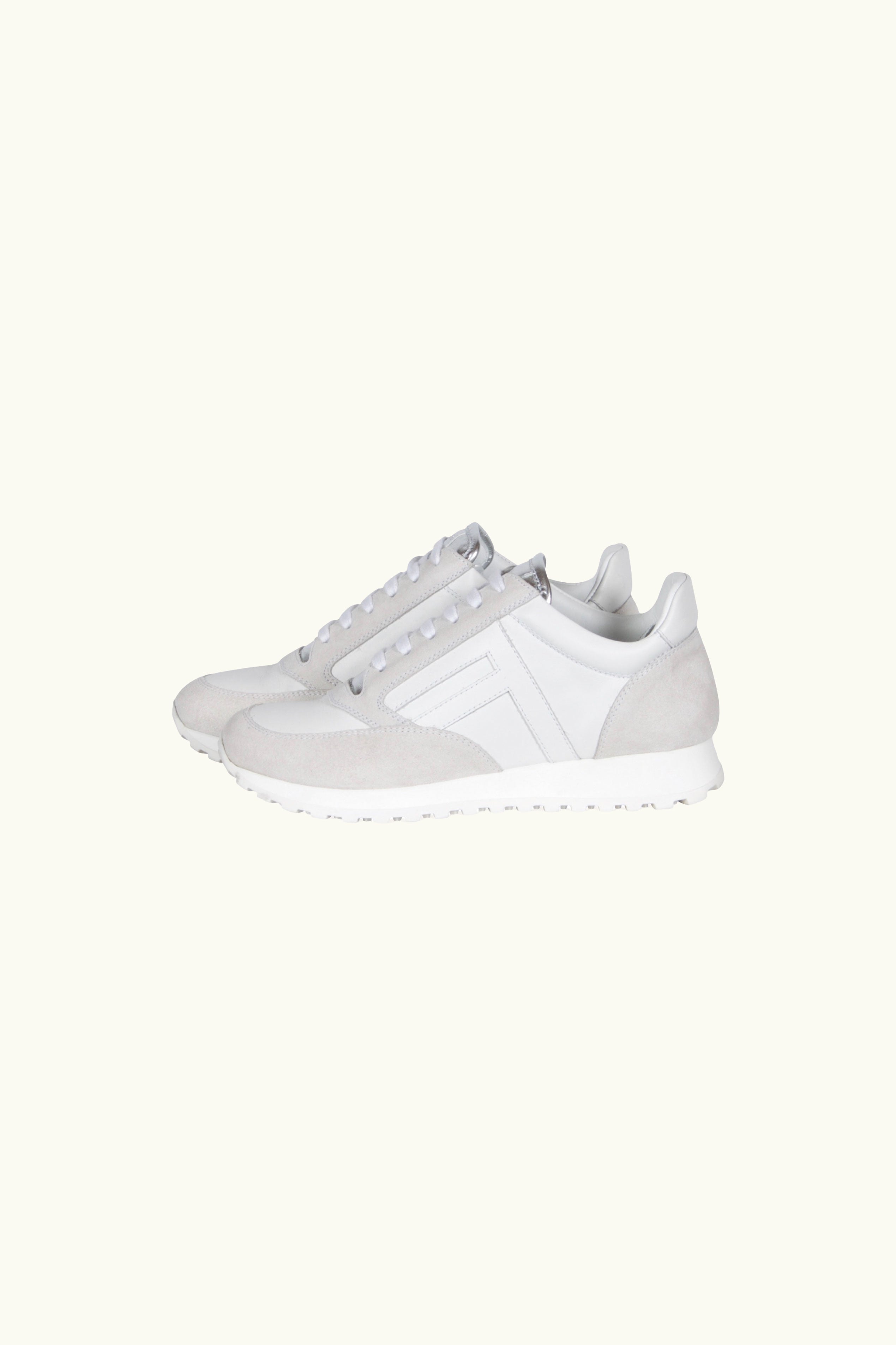 FLANNEL White Leather Sneaker