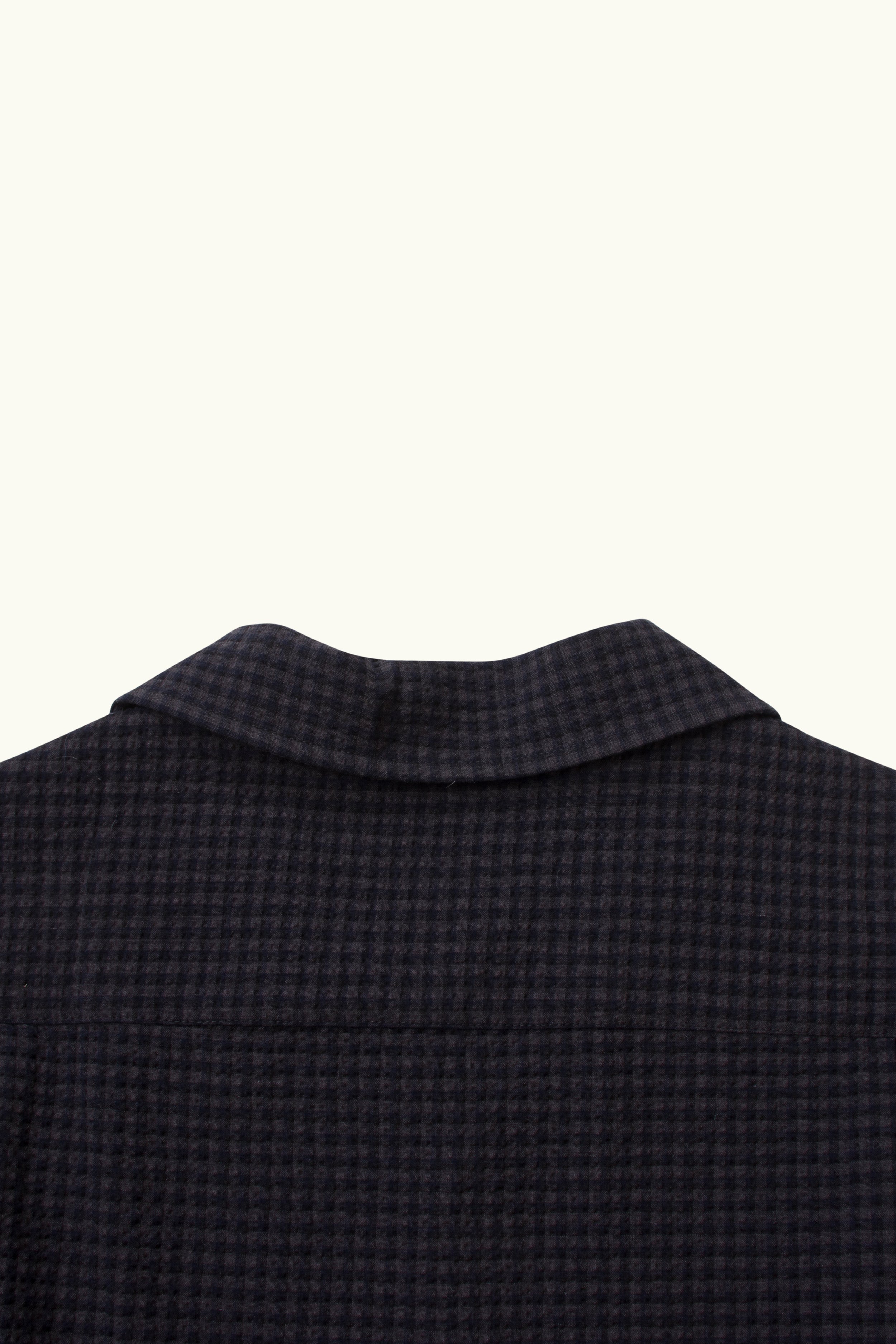 Monty Check Wool-Blend Short Sleeve Shirt