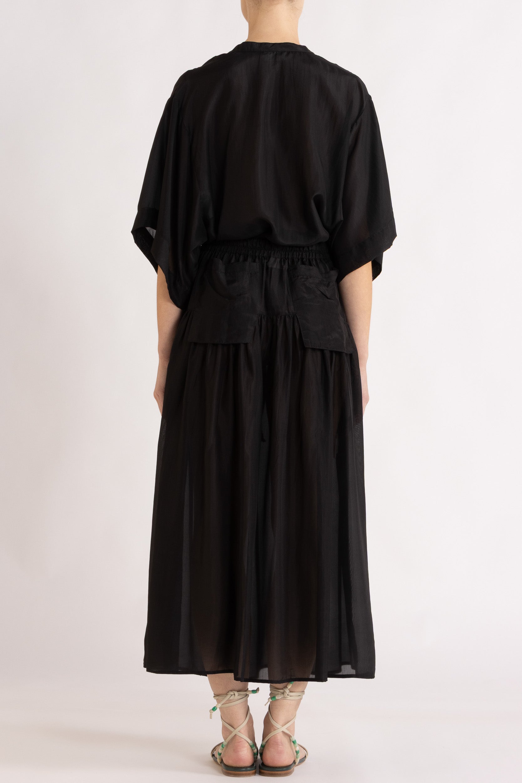 Amal Silk Habotai Skirt