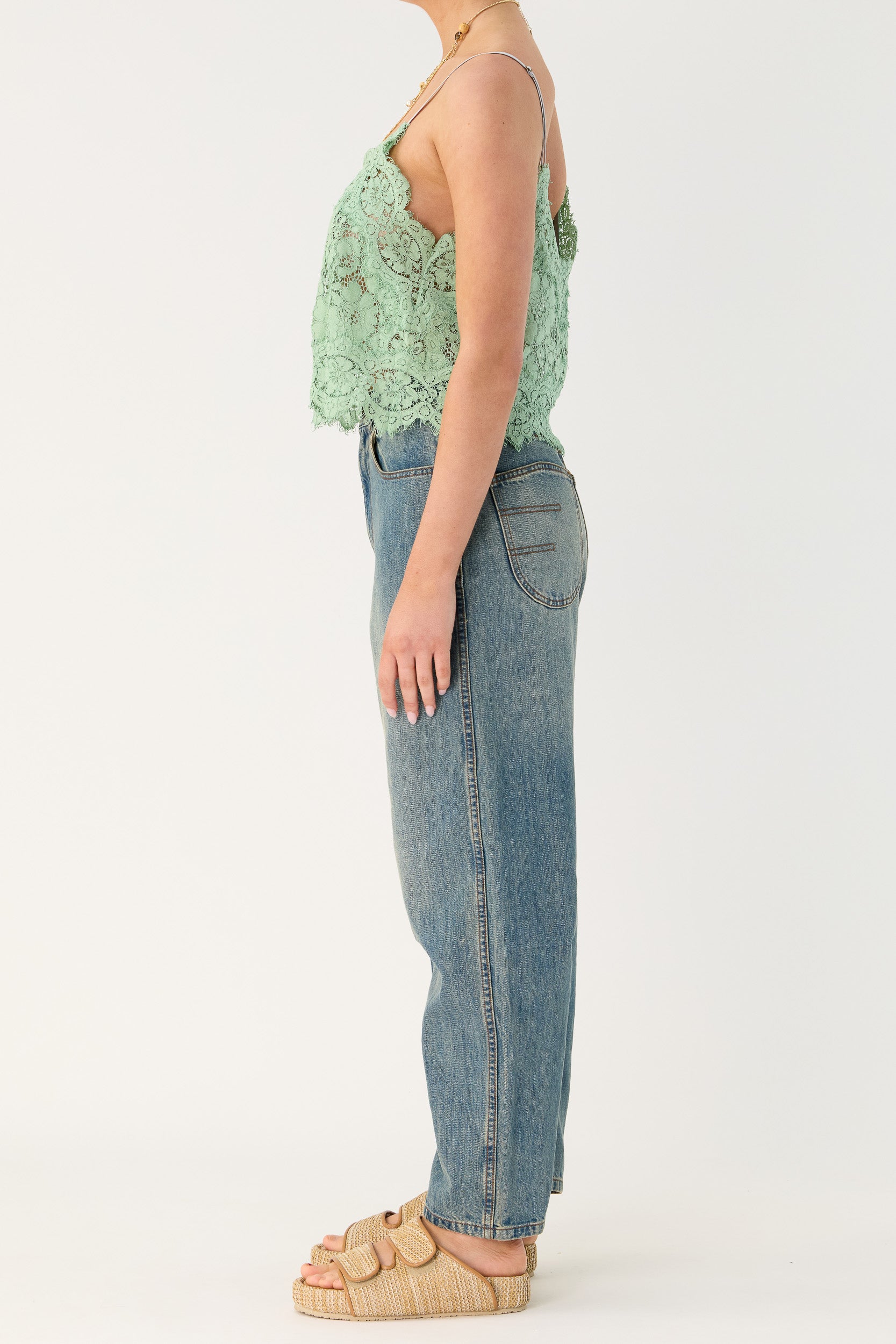 Tilly V Neck Lace Cami