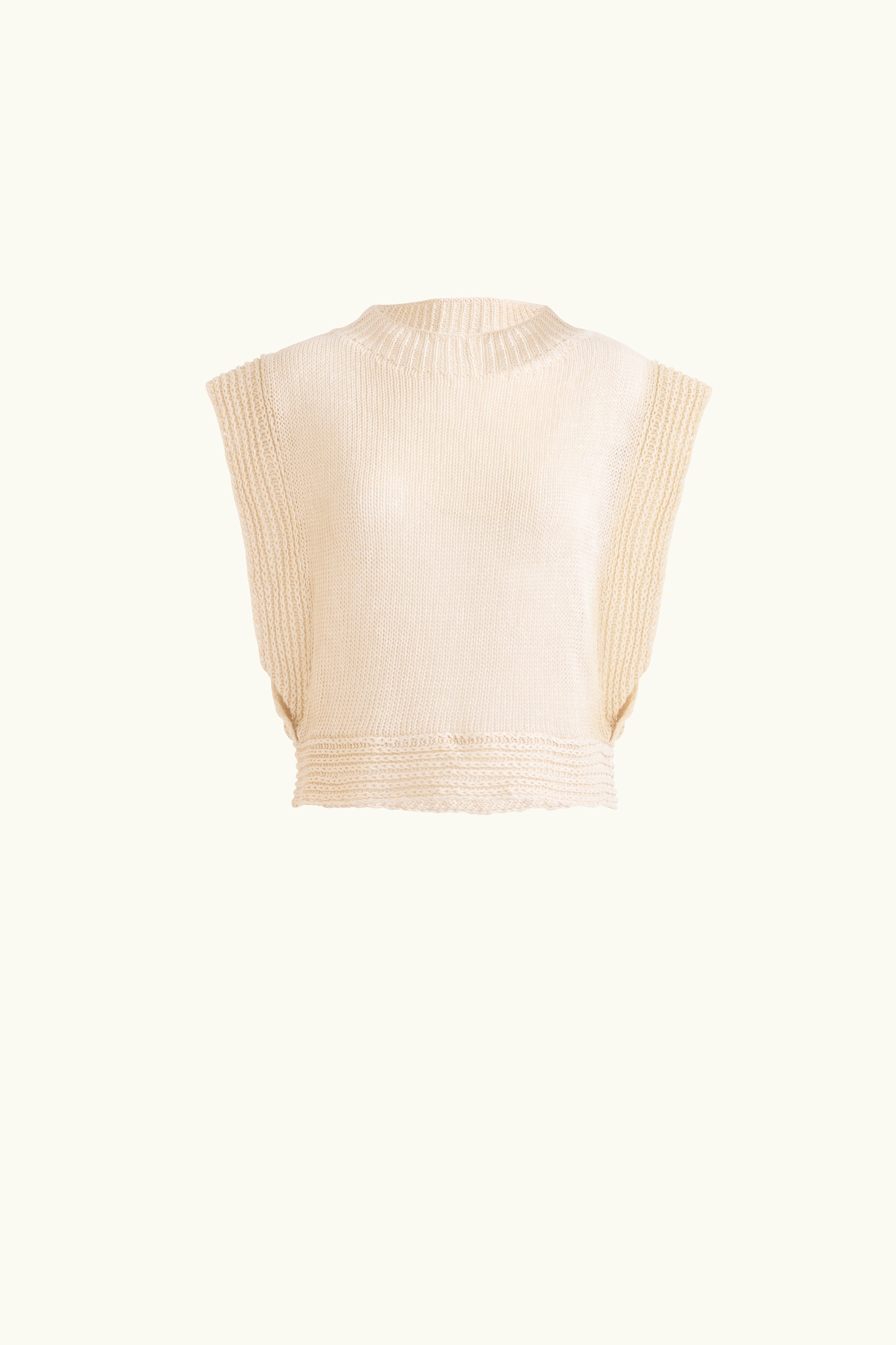Avril Linen Knit Vest