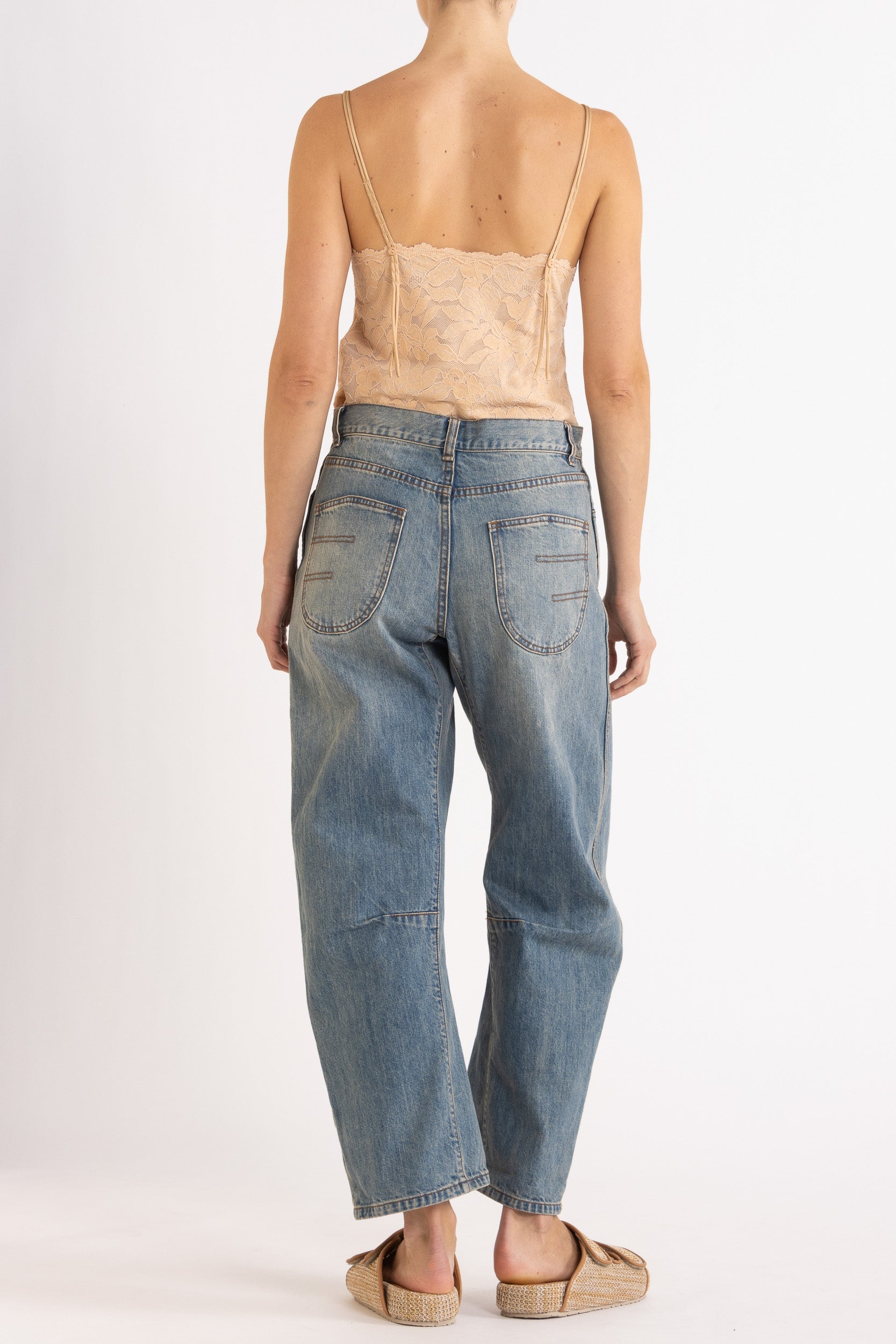 Gia Bow Leg Denim Jean