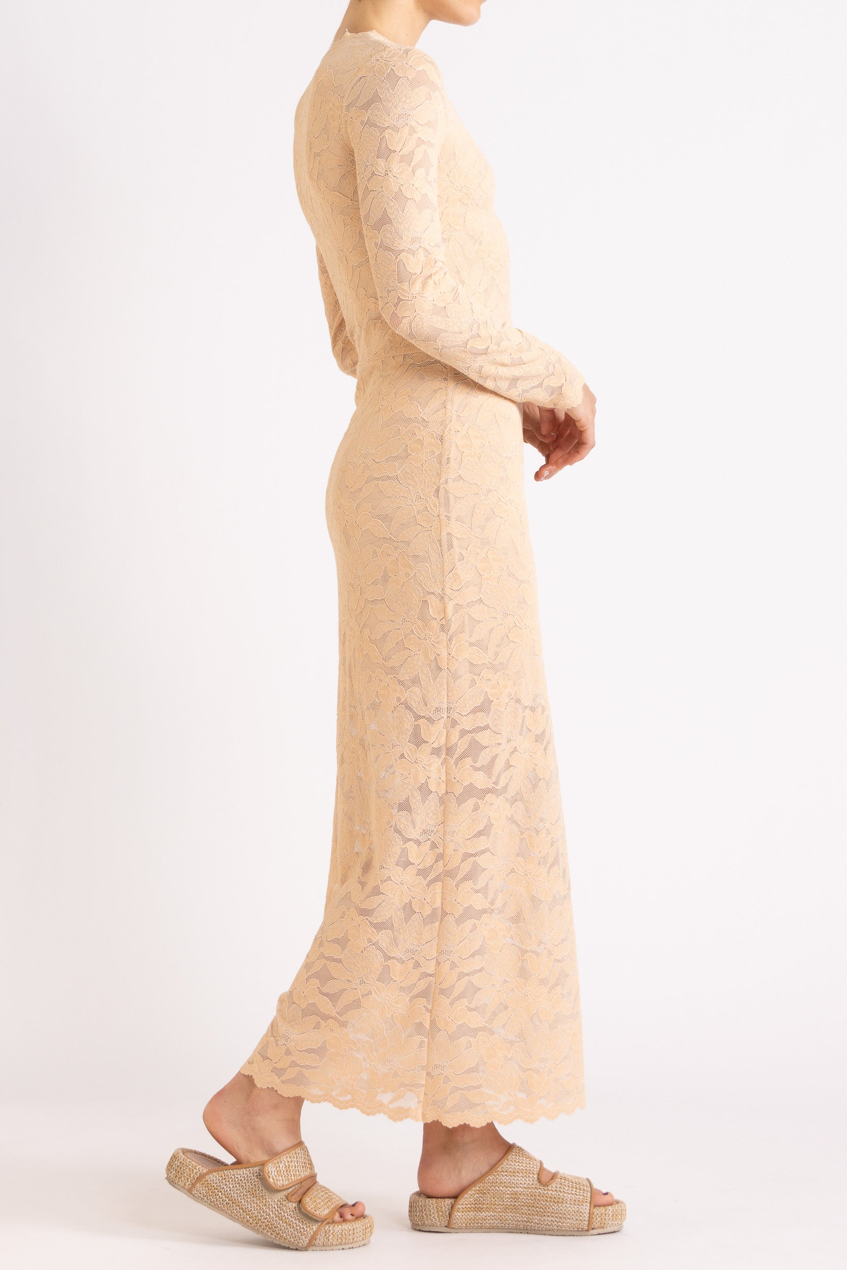 Erika Lace Long Sleeve Dress