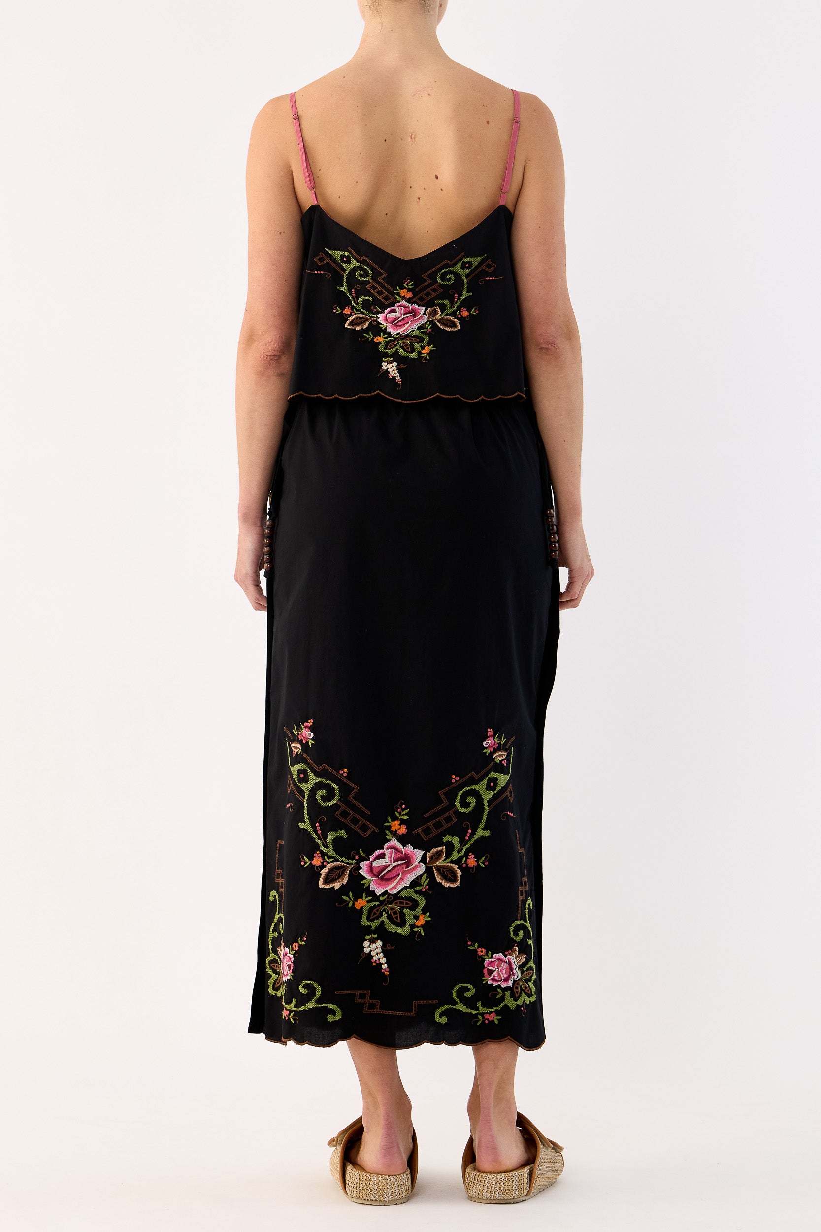 Esther Embroidered Cotton Skirt