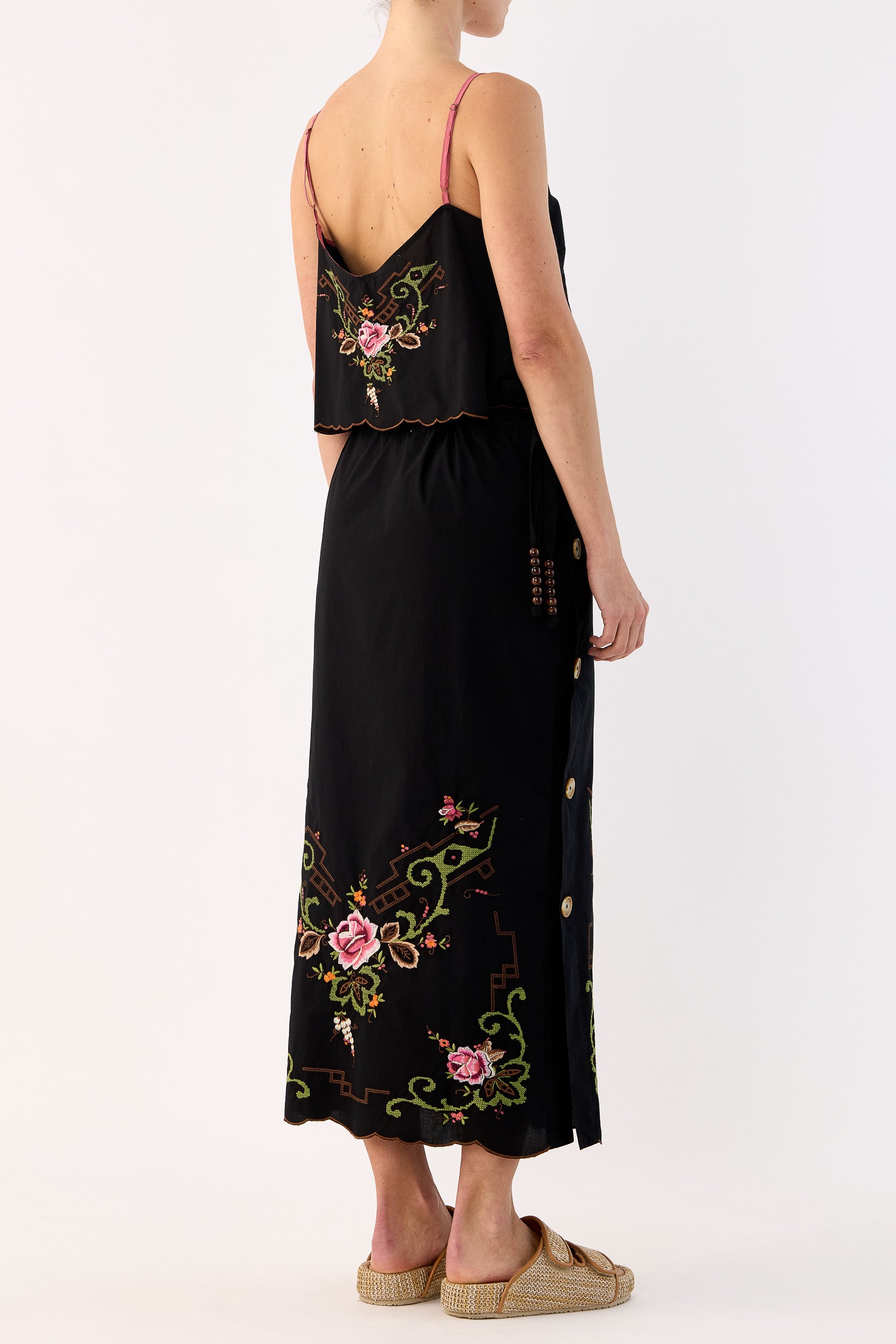 Esther Embroidered Cotton Skirt