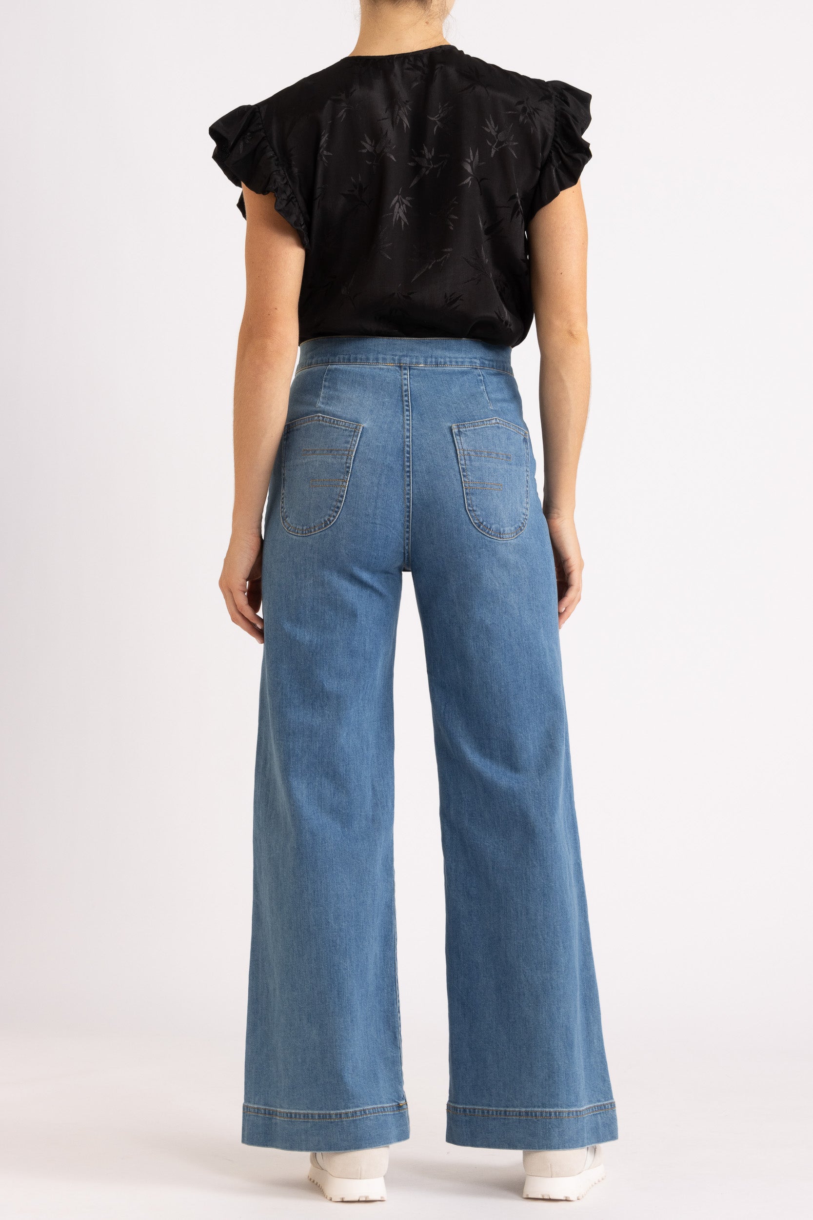 Rue Bamboo Jacquard Sleeveless Top