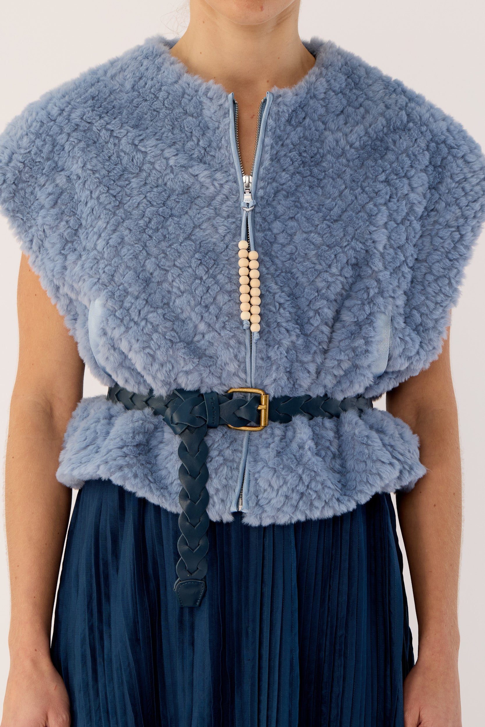 Key Faux Fur Vest