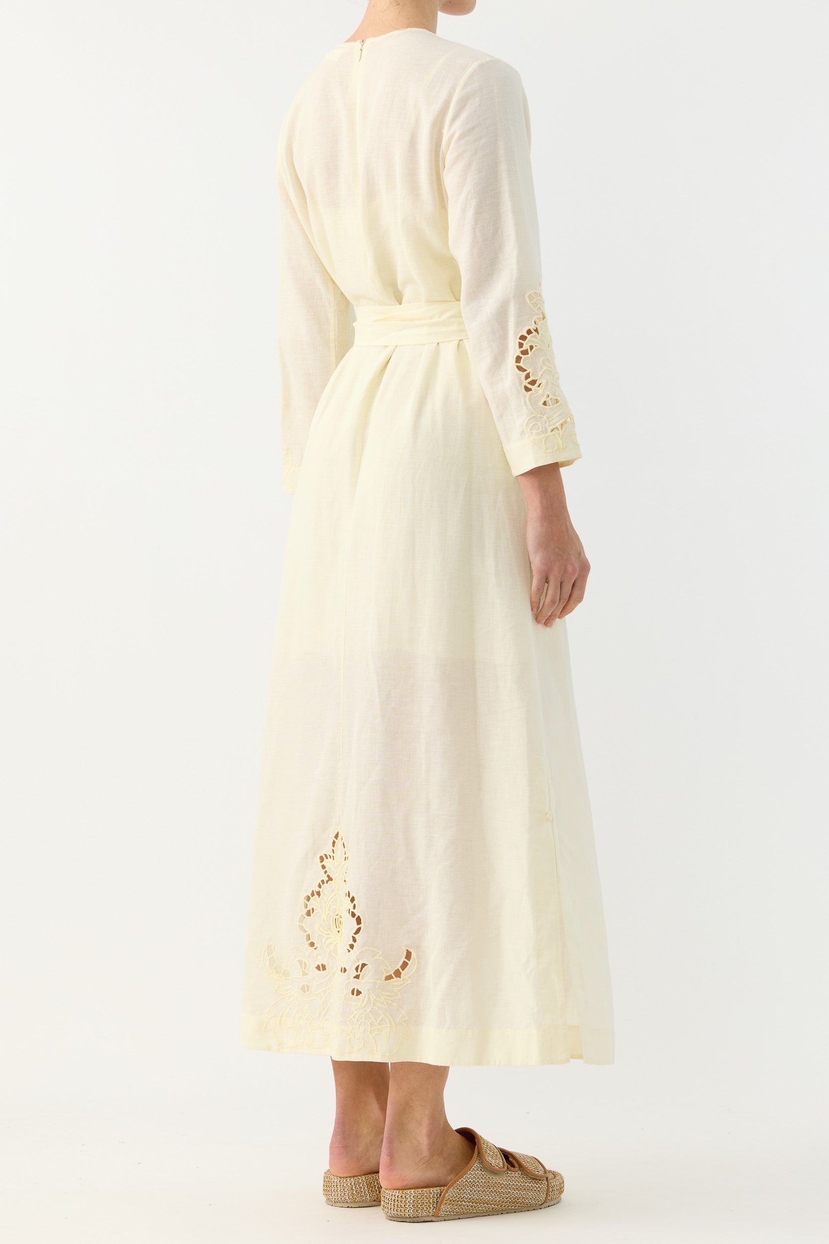 Pascal Embroidered Cutout Tunic Dress