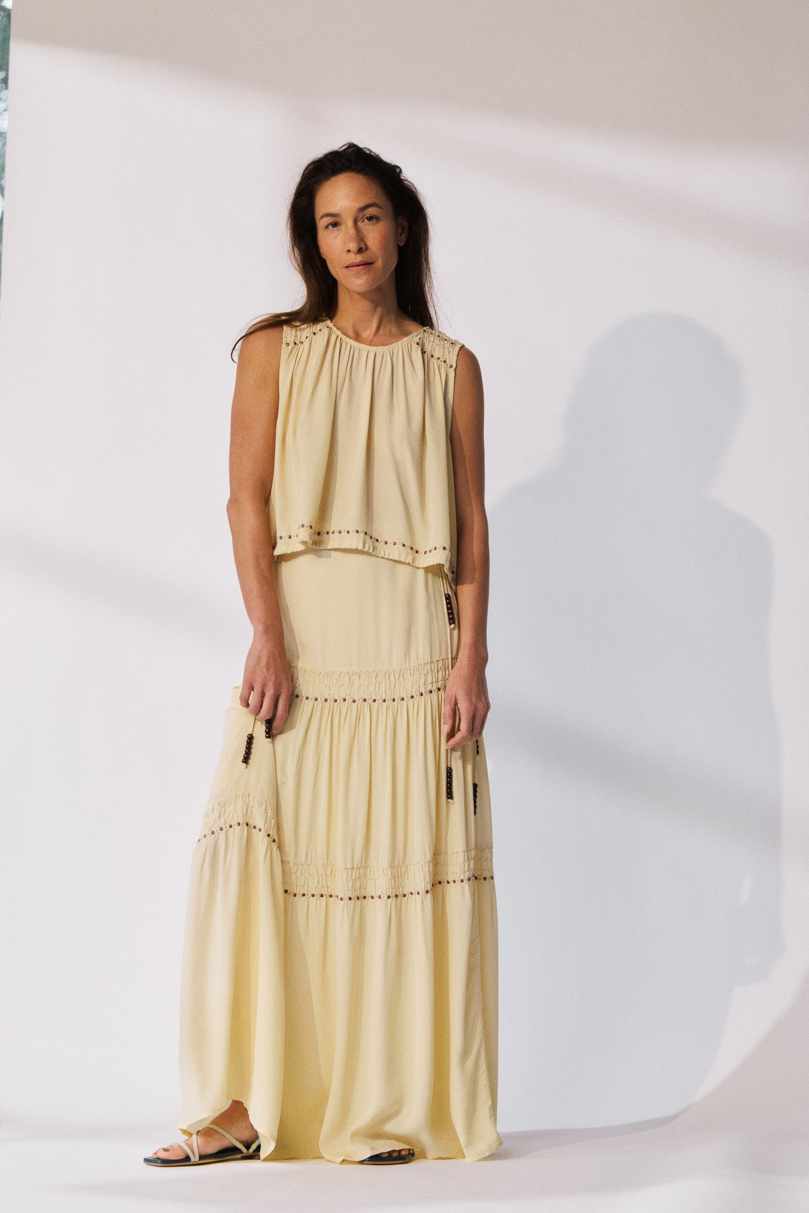 Gemini Crepe De Chine Skirt