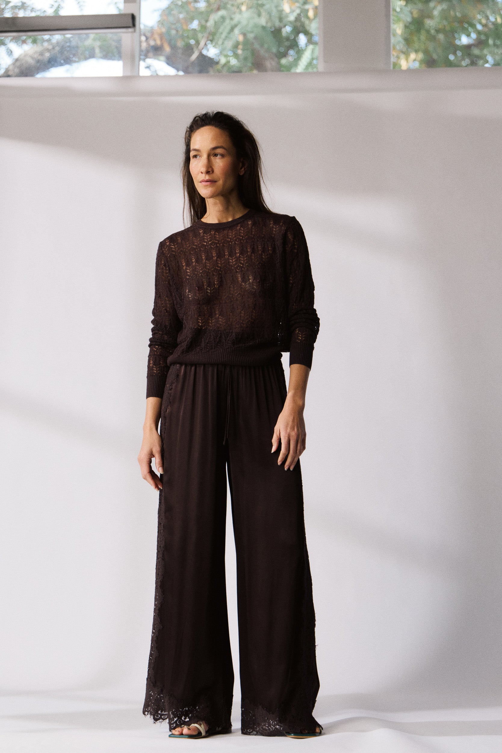 Bailey Pointelle Knit Sweater