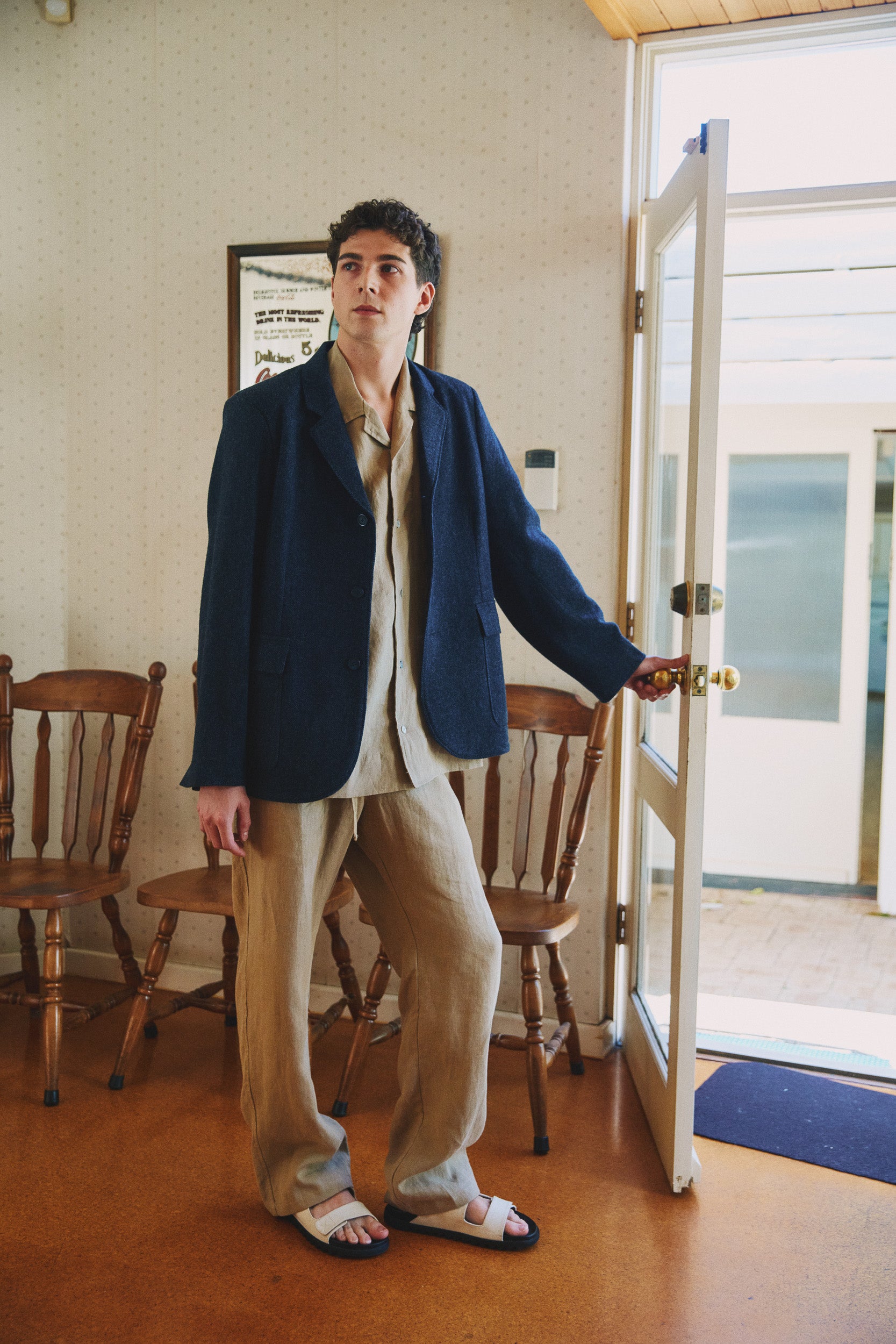 Toby Linen Drawstring Pant