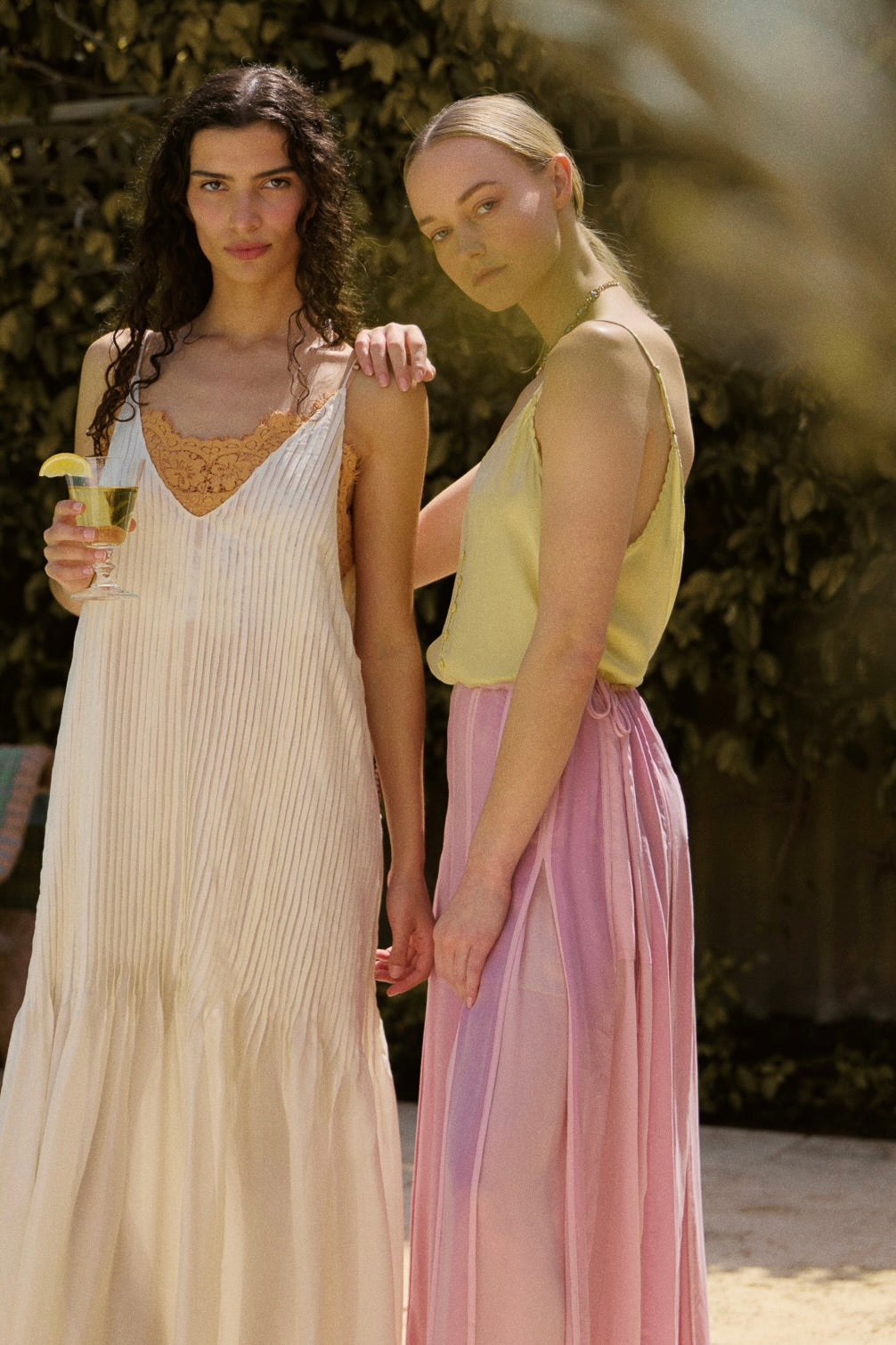 Lavinia Pleated Silk Maxi Dress