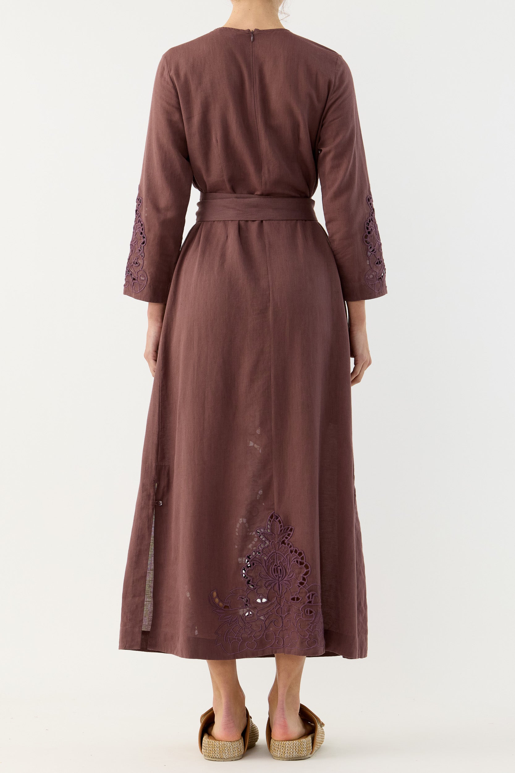 Pascal Embroidered Cutout Tunic Dress