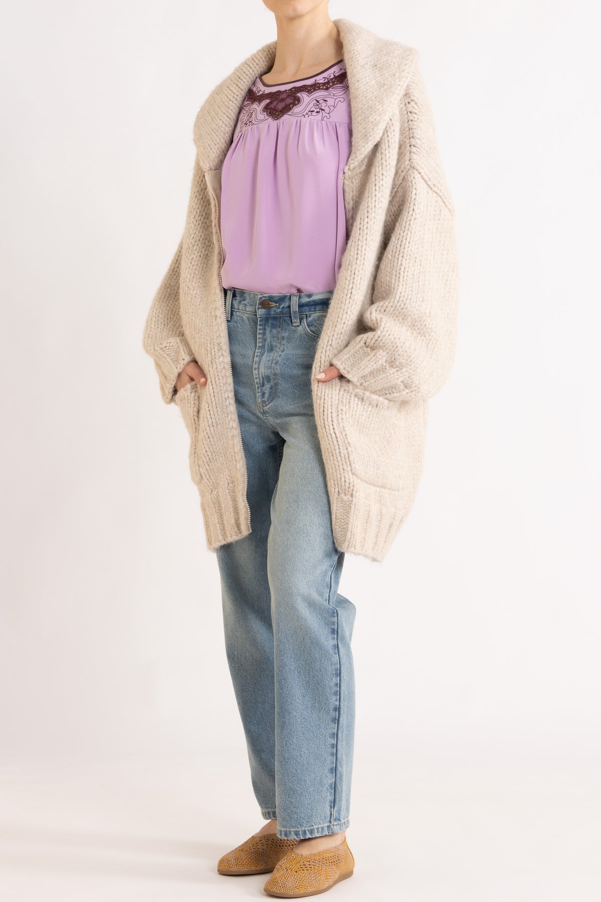 Beatrix Hand-Knit Cardigan