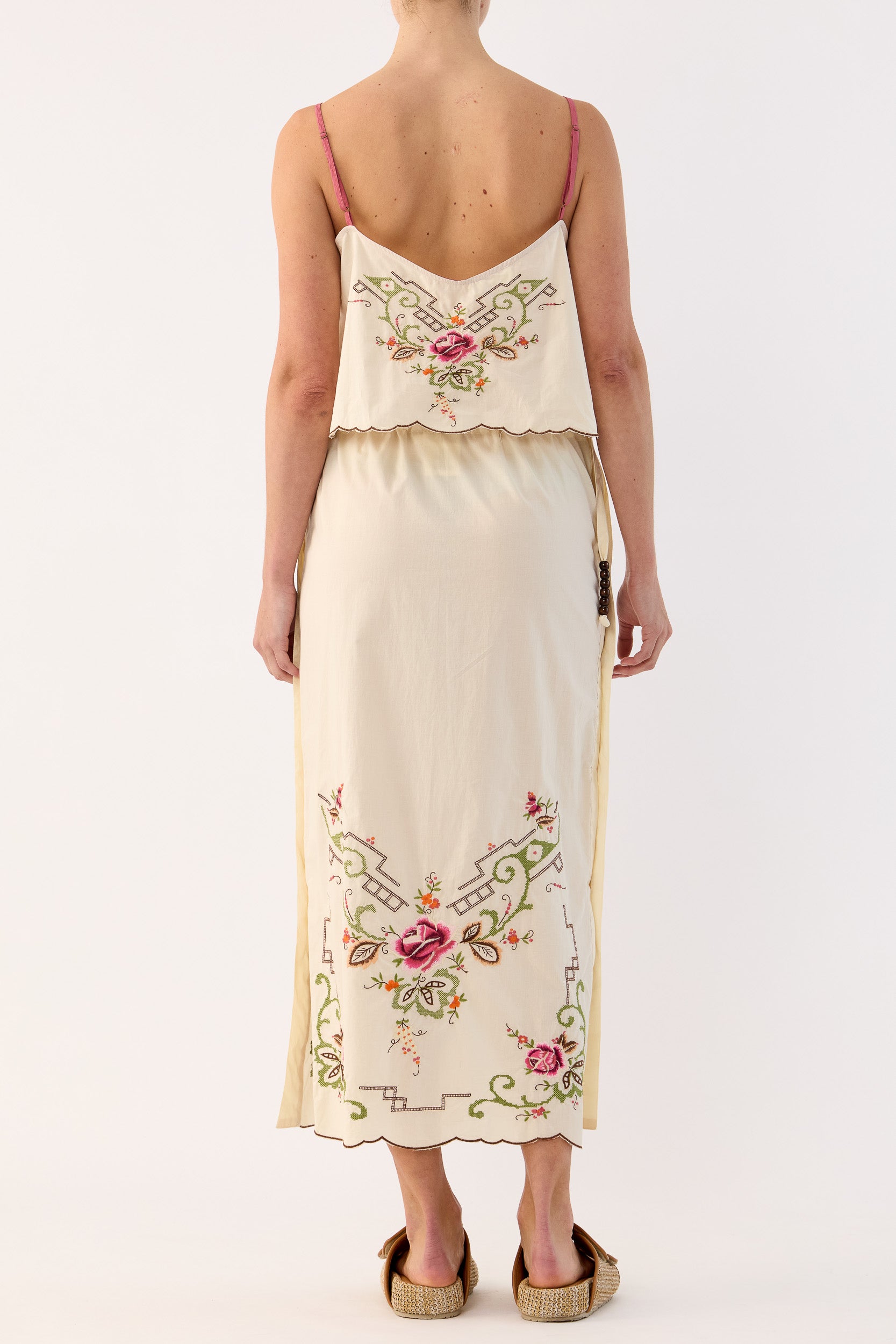 Esther Embroidered Cotton Skirt