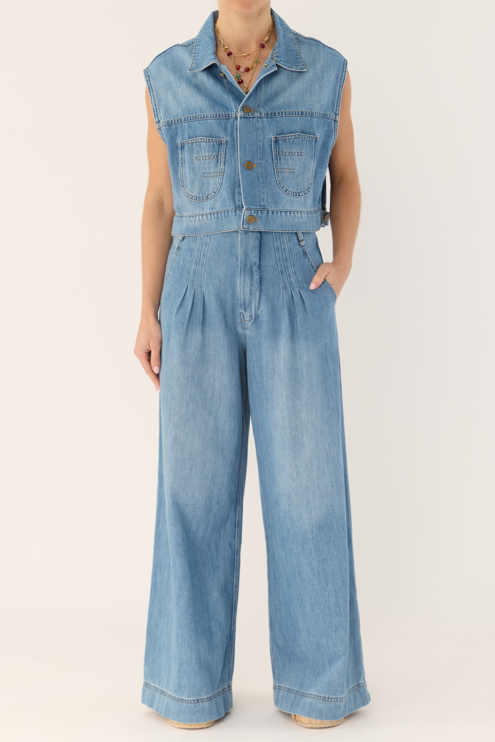 Bowen Denim Vest