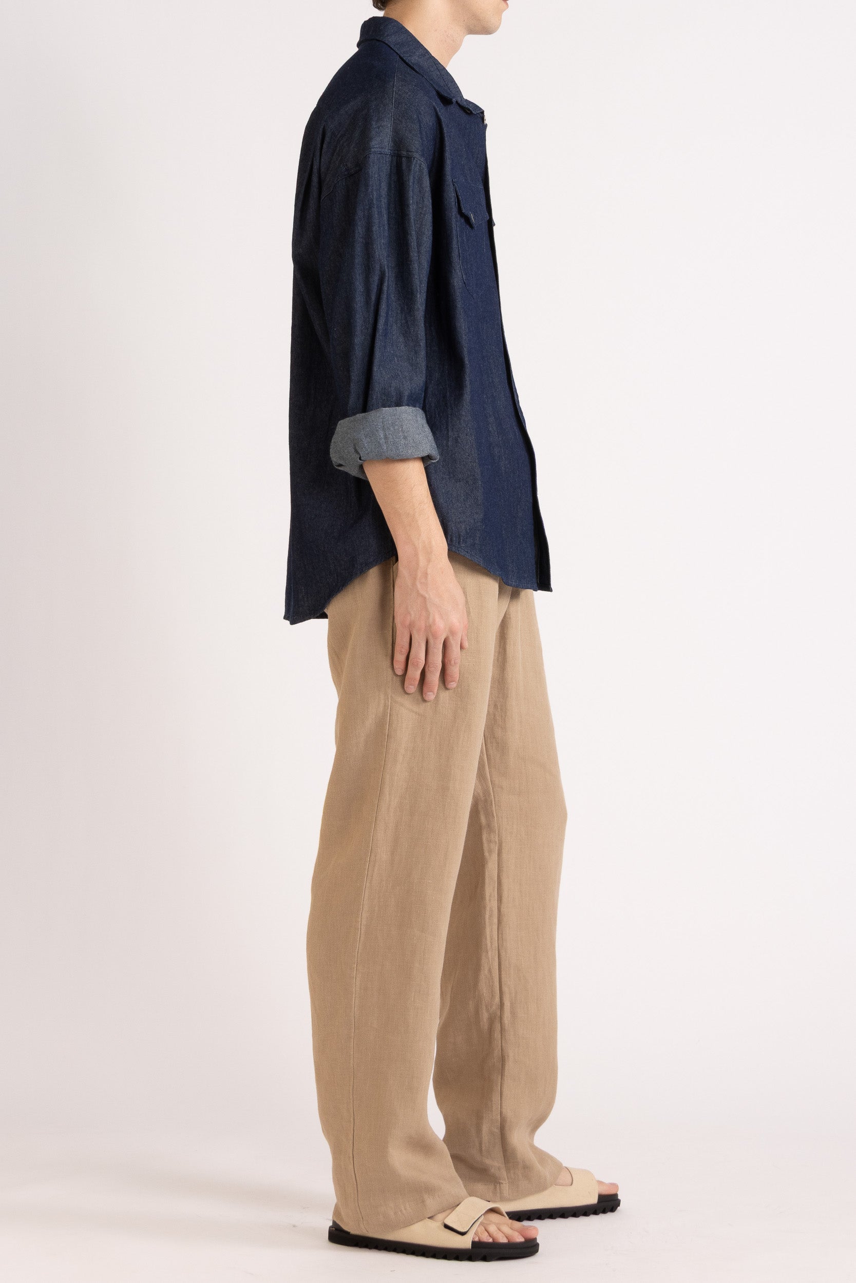 Toby Linen Drawstring Pant